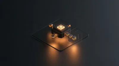Abstract 3D Digital Processor Chip On Glass Platform