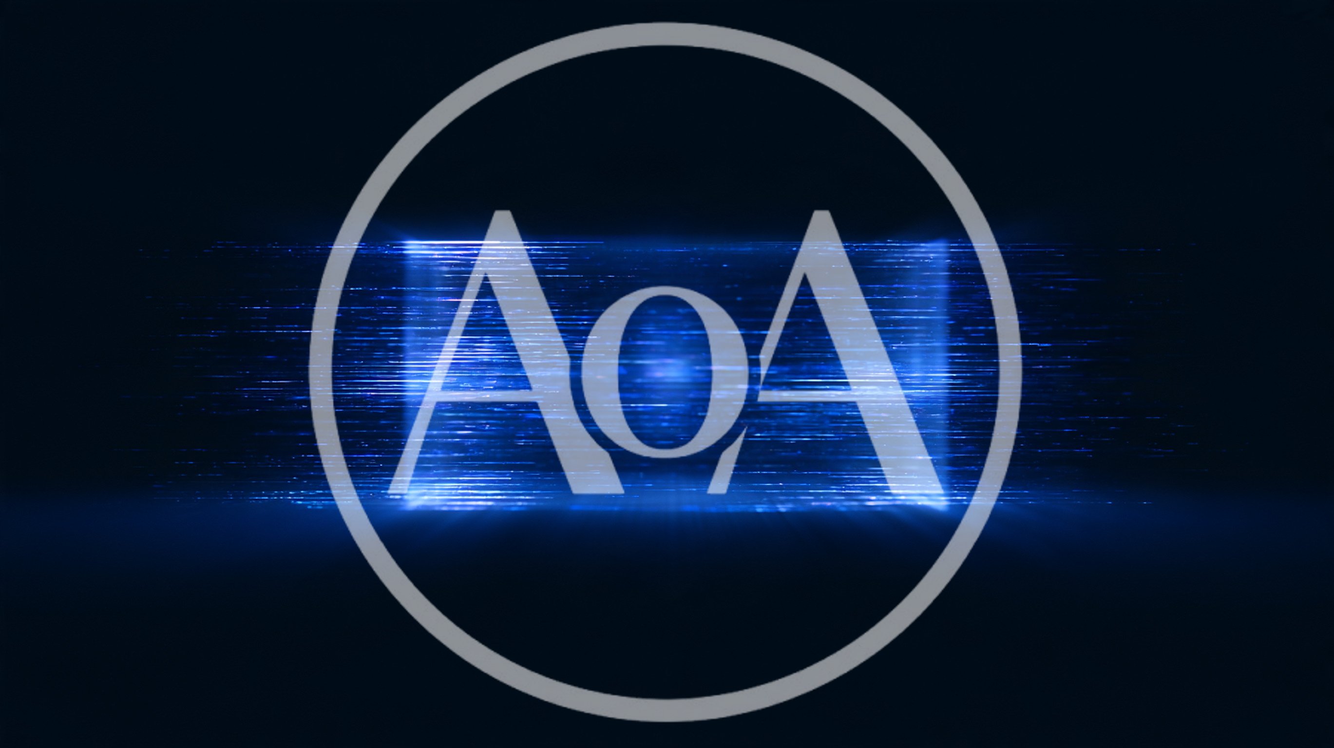 Abstract Blue Digital Data Stream Rectangular Frame