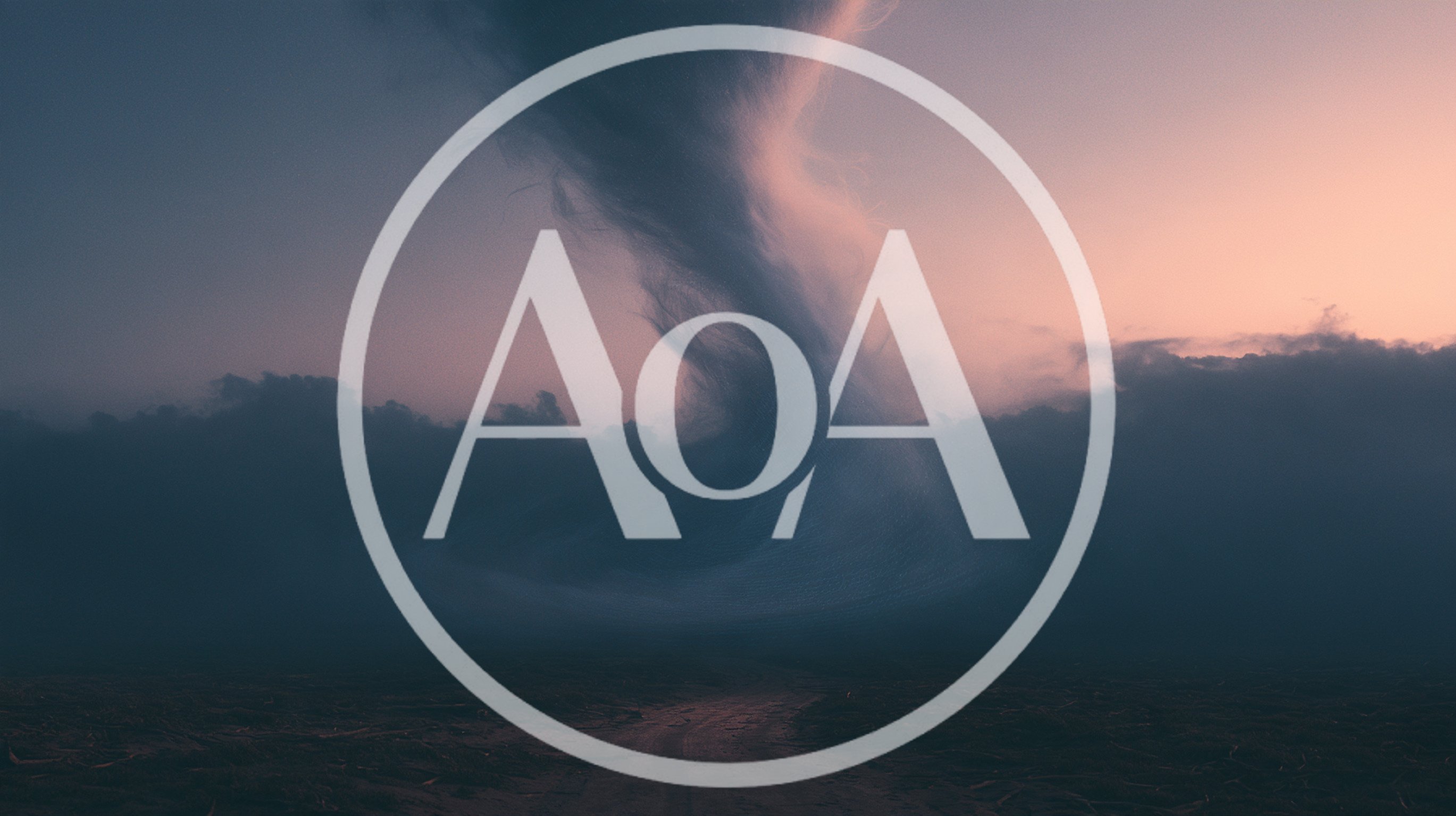 Surreal Tornado Swirling Over A Dark Barren Landscape