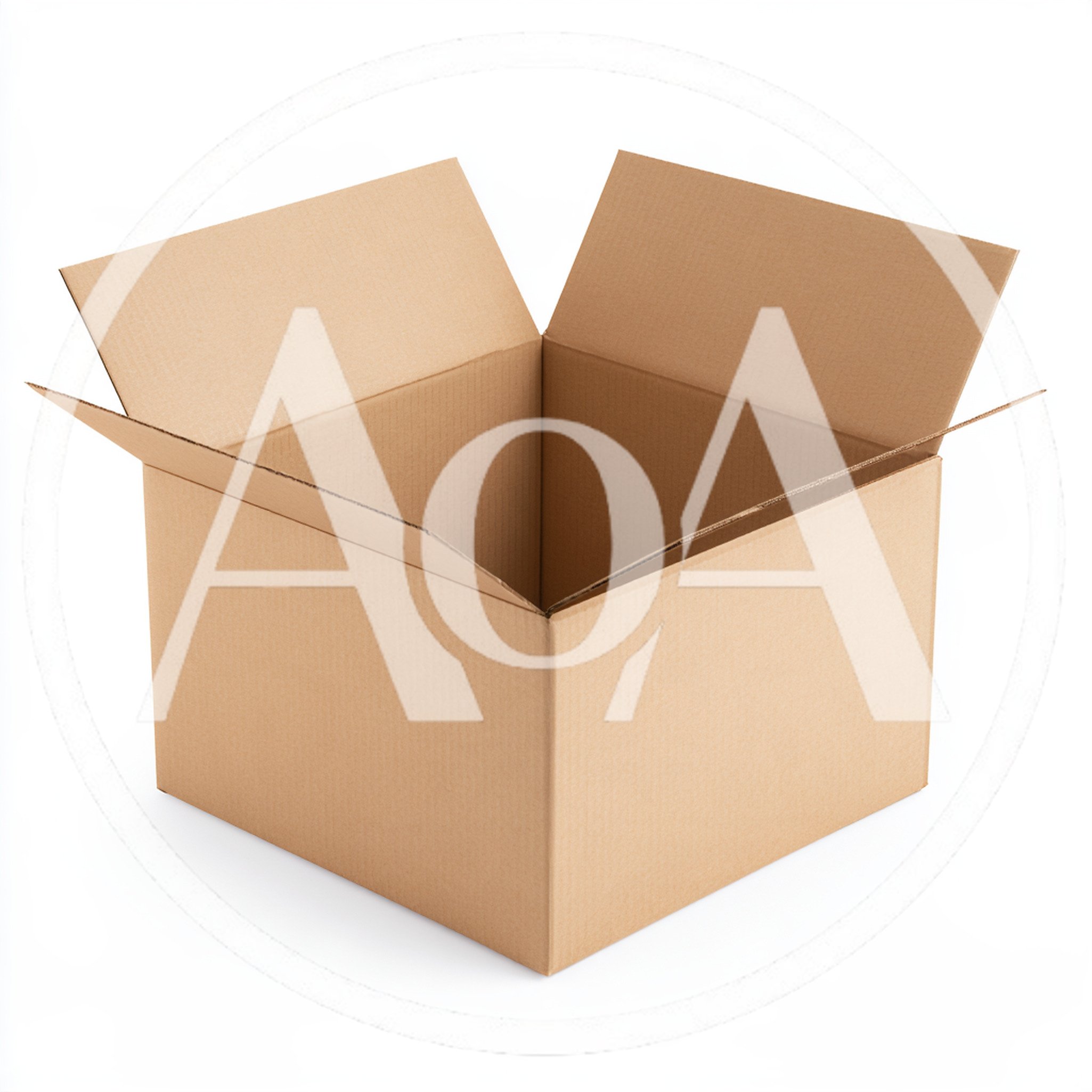 Open Empty Cardboard Shipping Box
