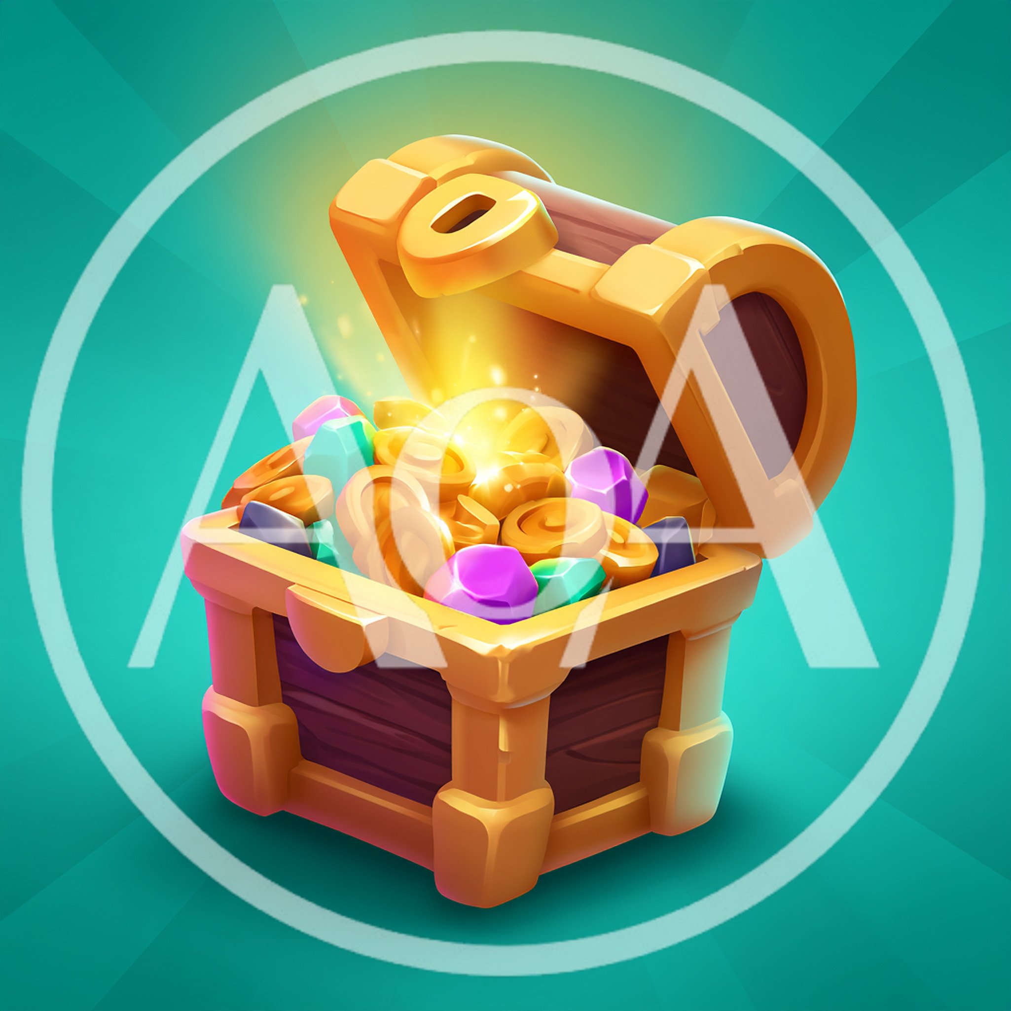 Open Wooden Treasure Chest Filled With Gold Coins