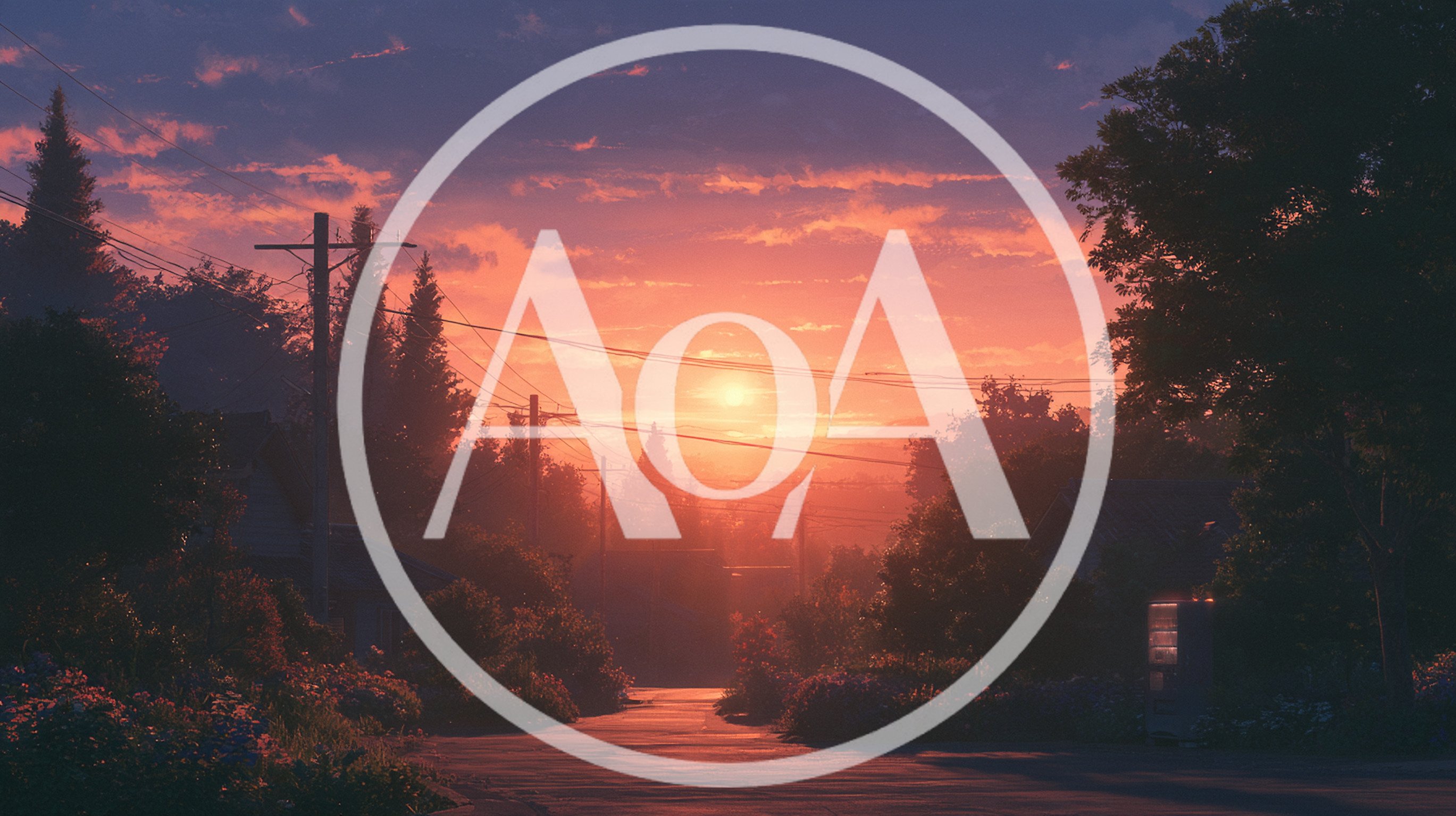 Scenic Sunset Over A Quiet Rural Road