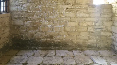Old Stone Prison Cell Interior