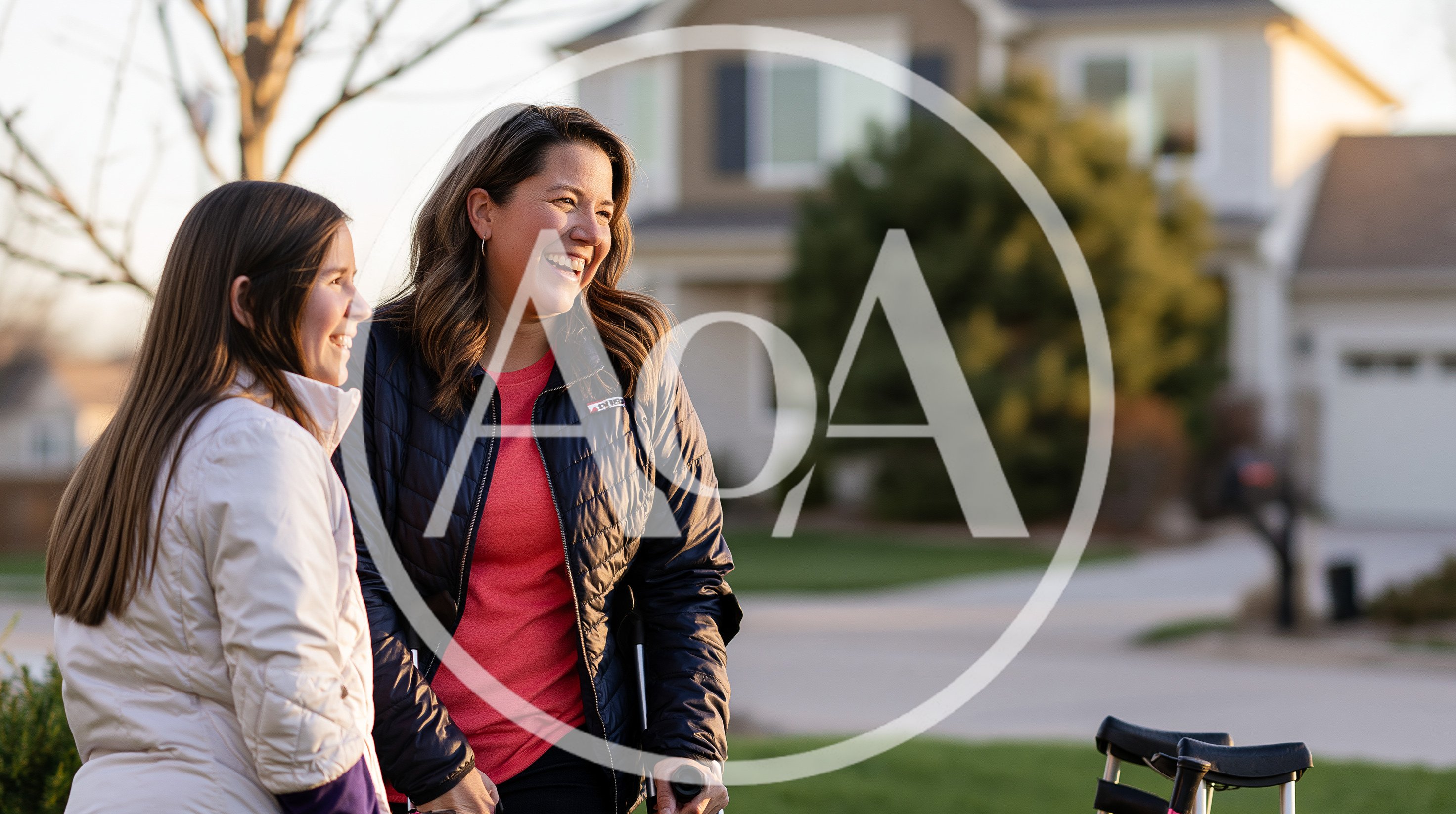 Mother And Daughter Laughing Together Outdoors