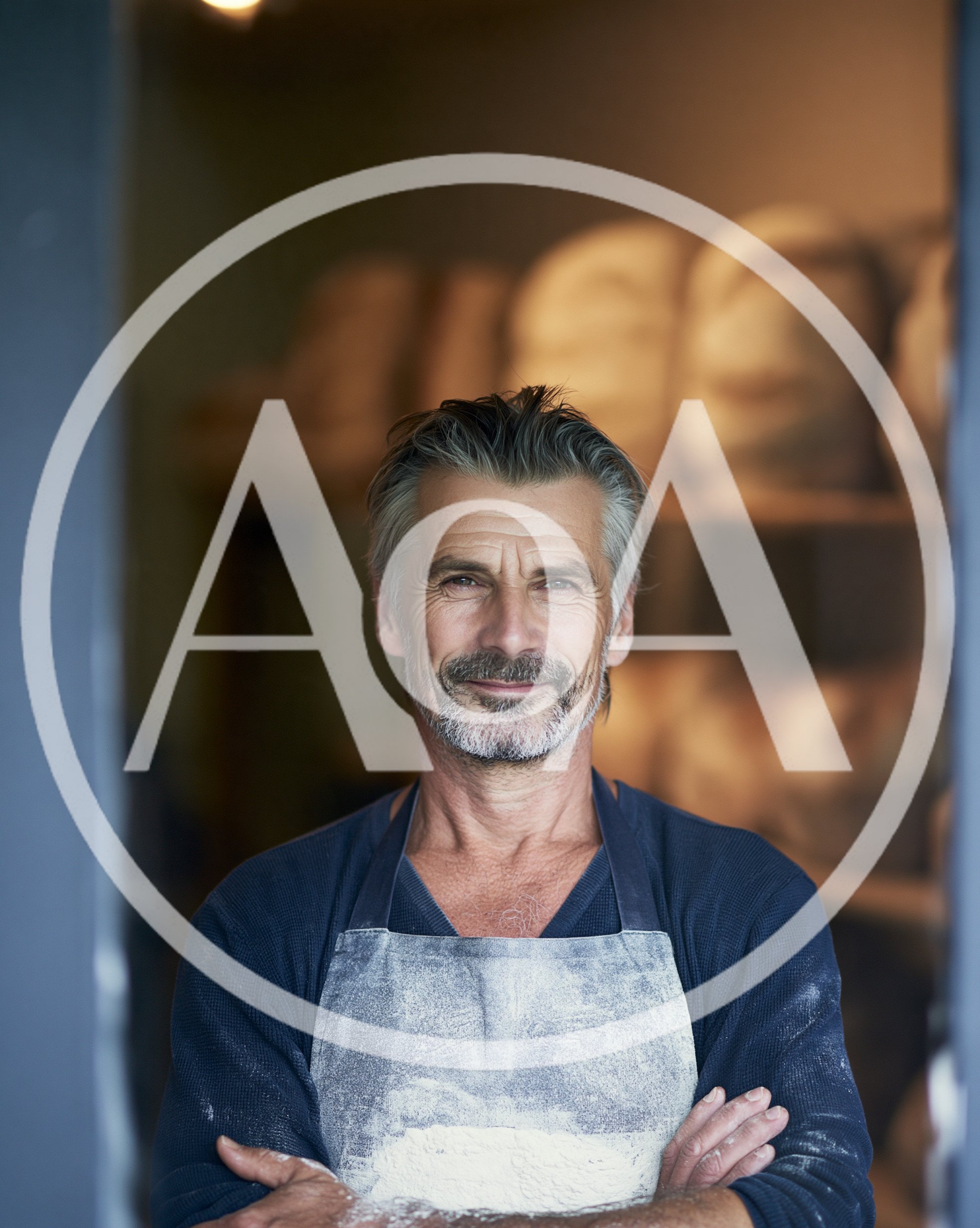 Portrait Of A Professional Baker In His Bakery