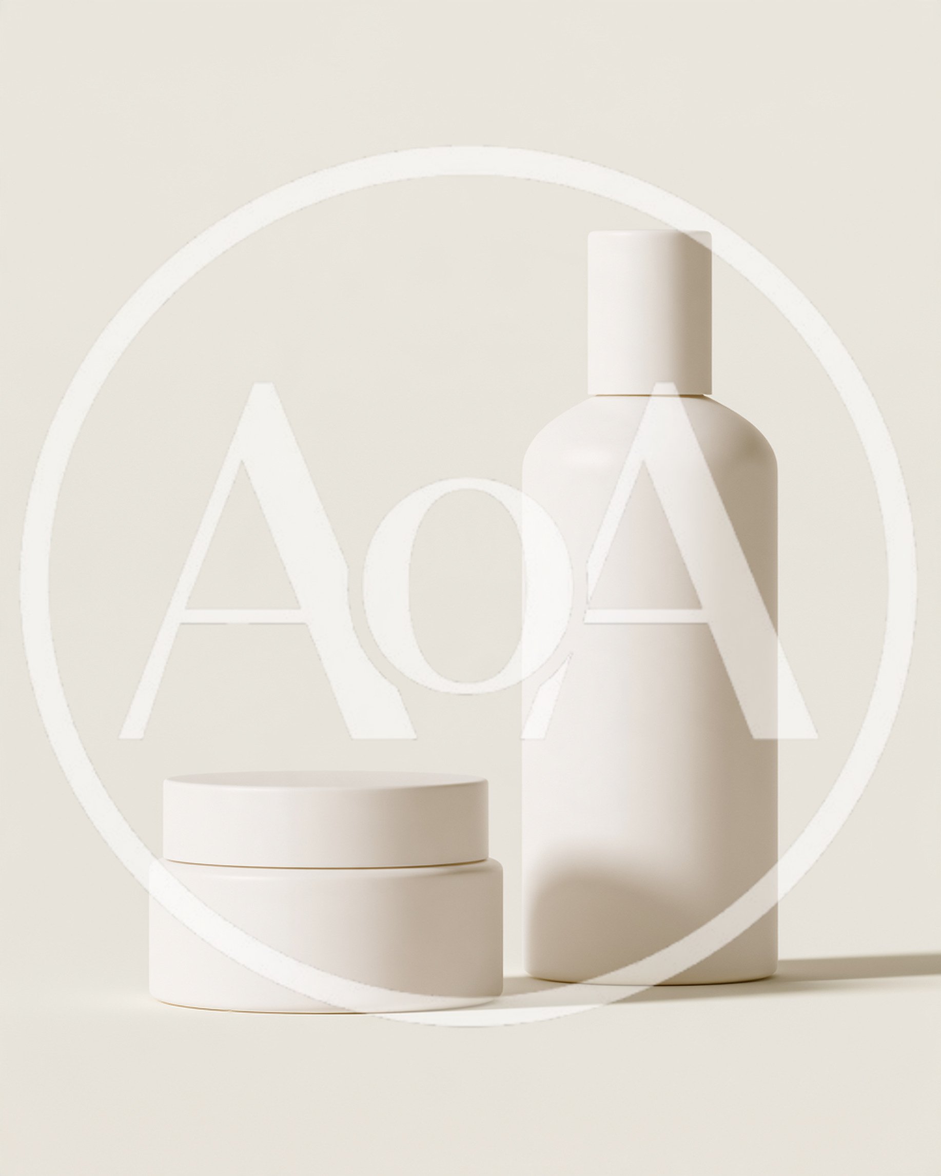 Minimalist Skincare Product Packaging Set