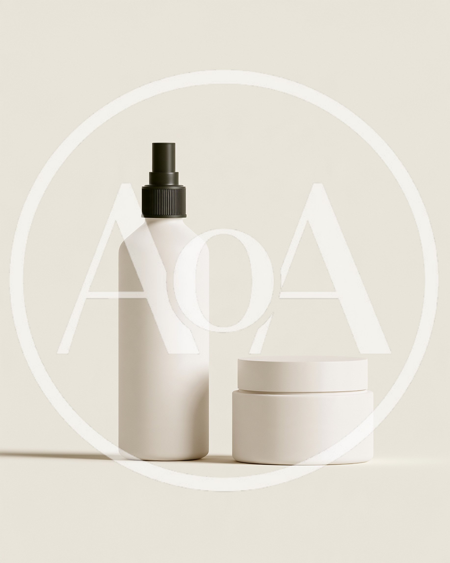 Minimalist Skincare Product Packaging Mockup
