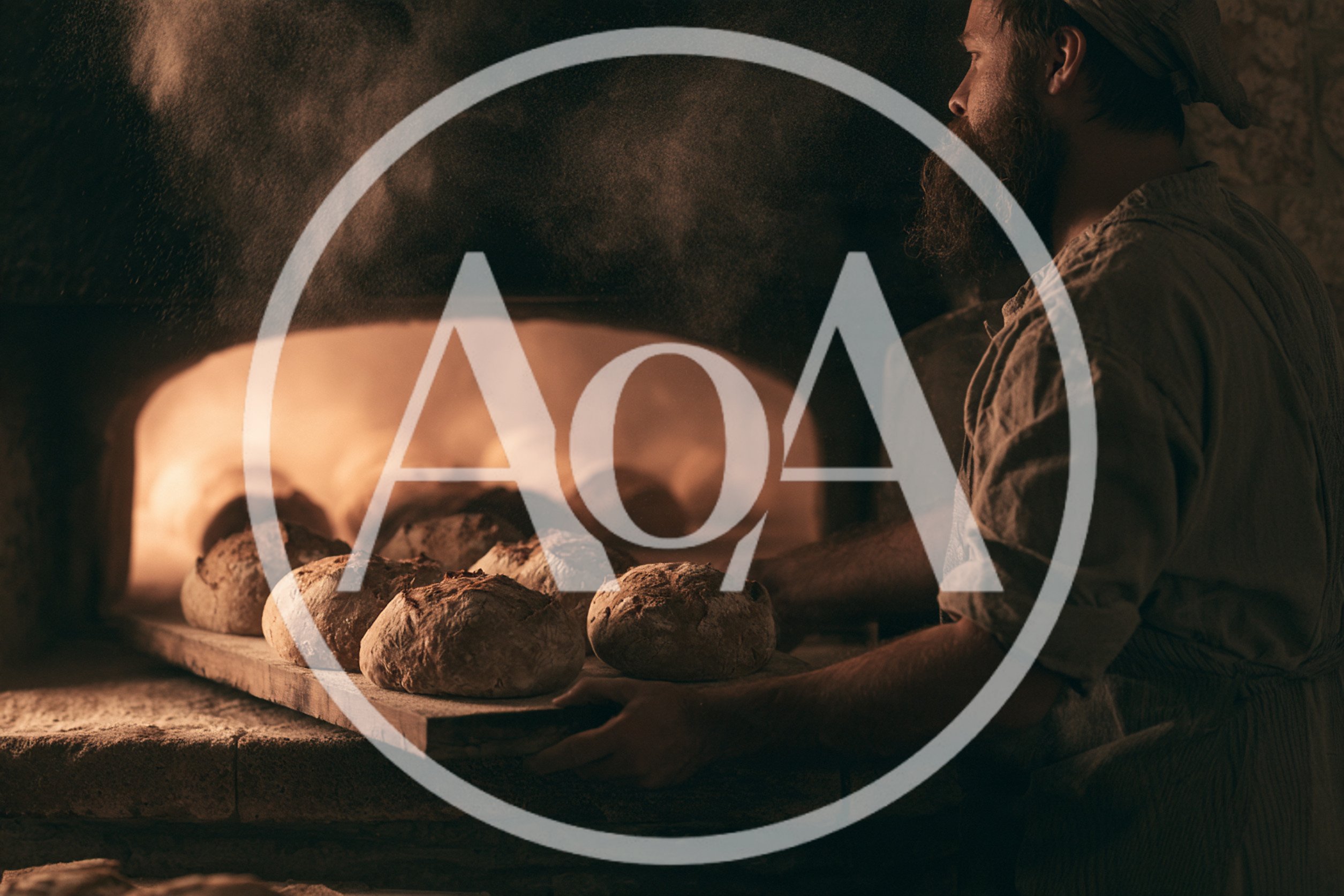 Artisan Baker Placing Sourdough Loaves Into Wood Fired Oven