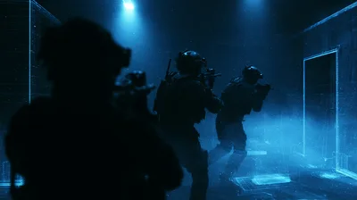 Special Forces Soldiers Conducting Tactical Room Entry
