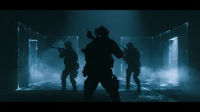Special Forces Soldiers Conducting Tactical Room Clearing