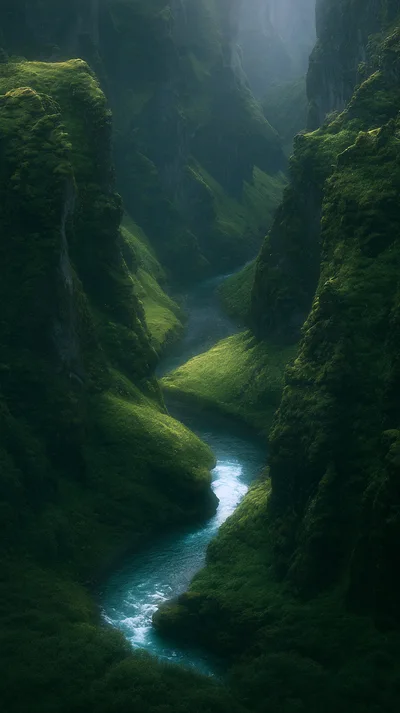 Aerial View Of Fjadrargljufur Canyon In Iceland