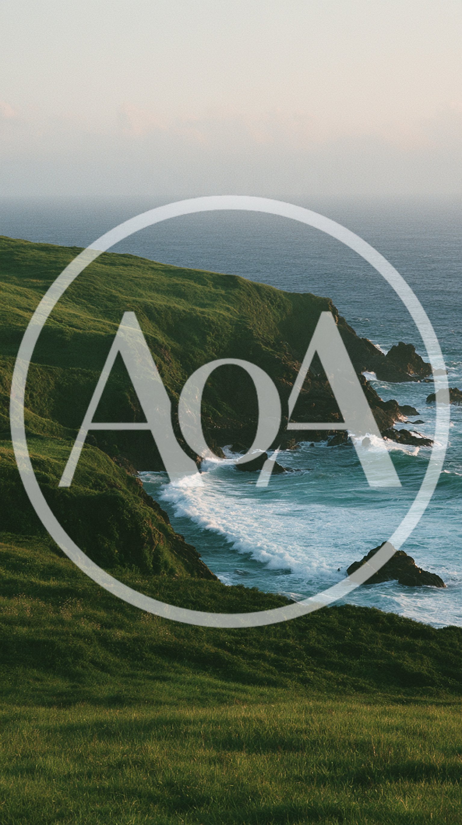 Green Coastal Cliffs Overlooking The Atlantic Ocean