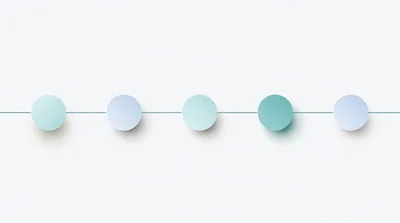 Minimalist Timeline Infographic With Five Circular Nodes