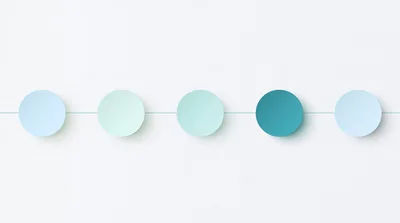 Minimalist Five Step Infographic Timeline With Pastel Circles
