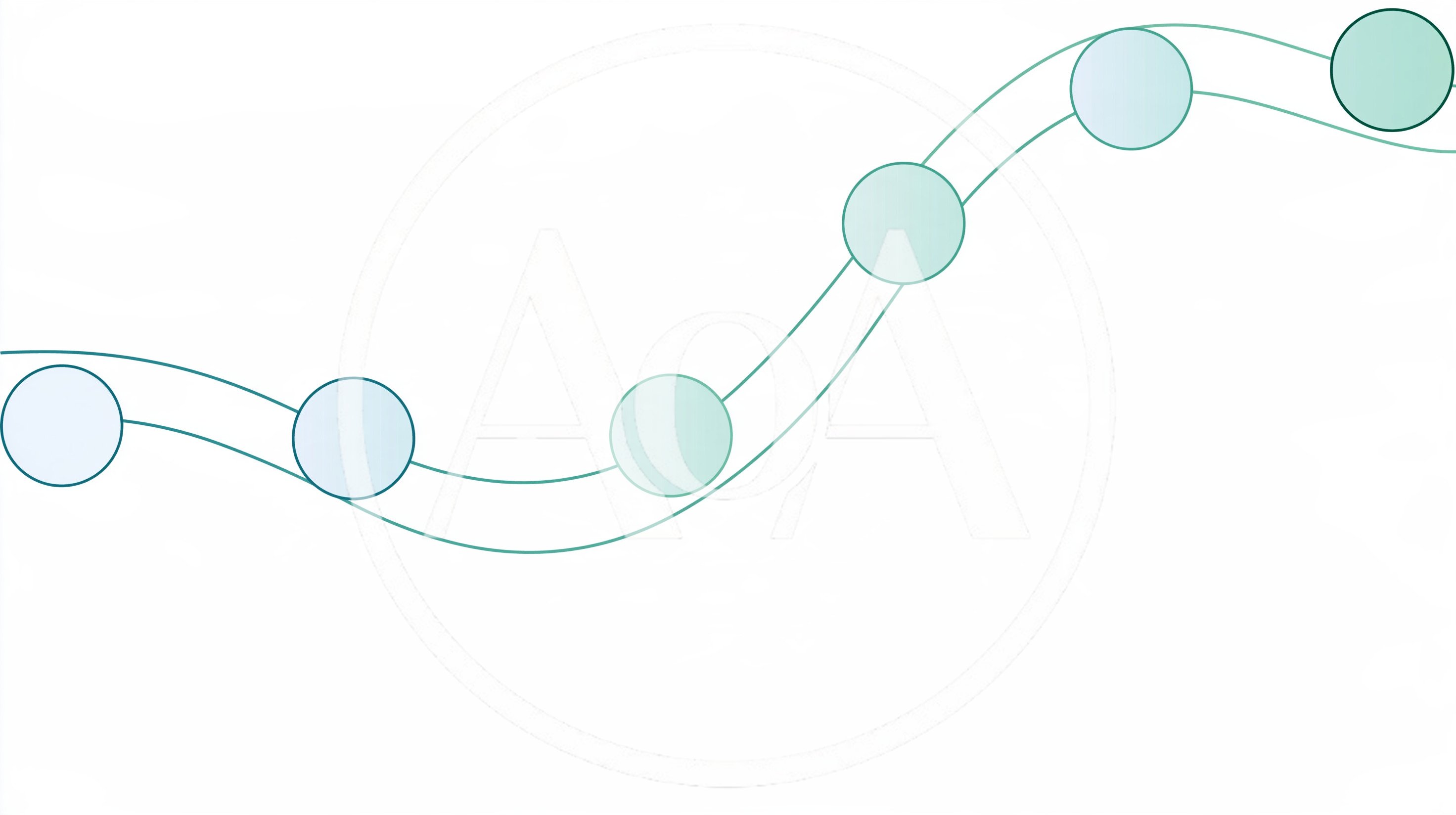 Abstract Wavy Timeline Infographic With Circular Nodes