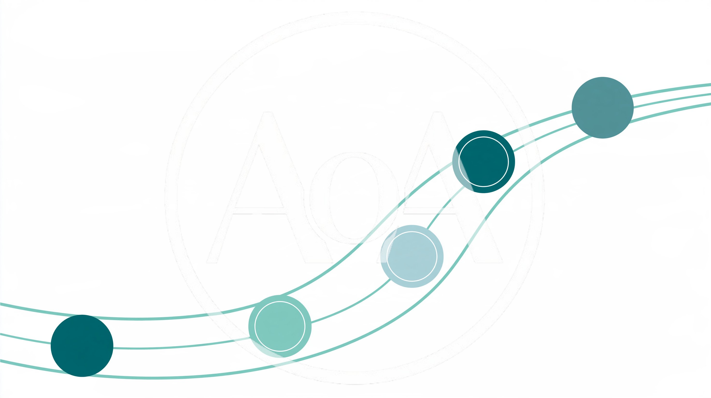 Abstract Infographic Timeline With Four Circular Nodes