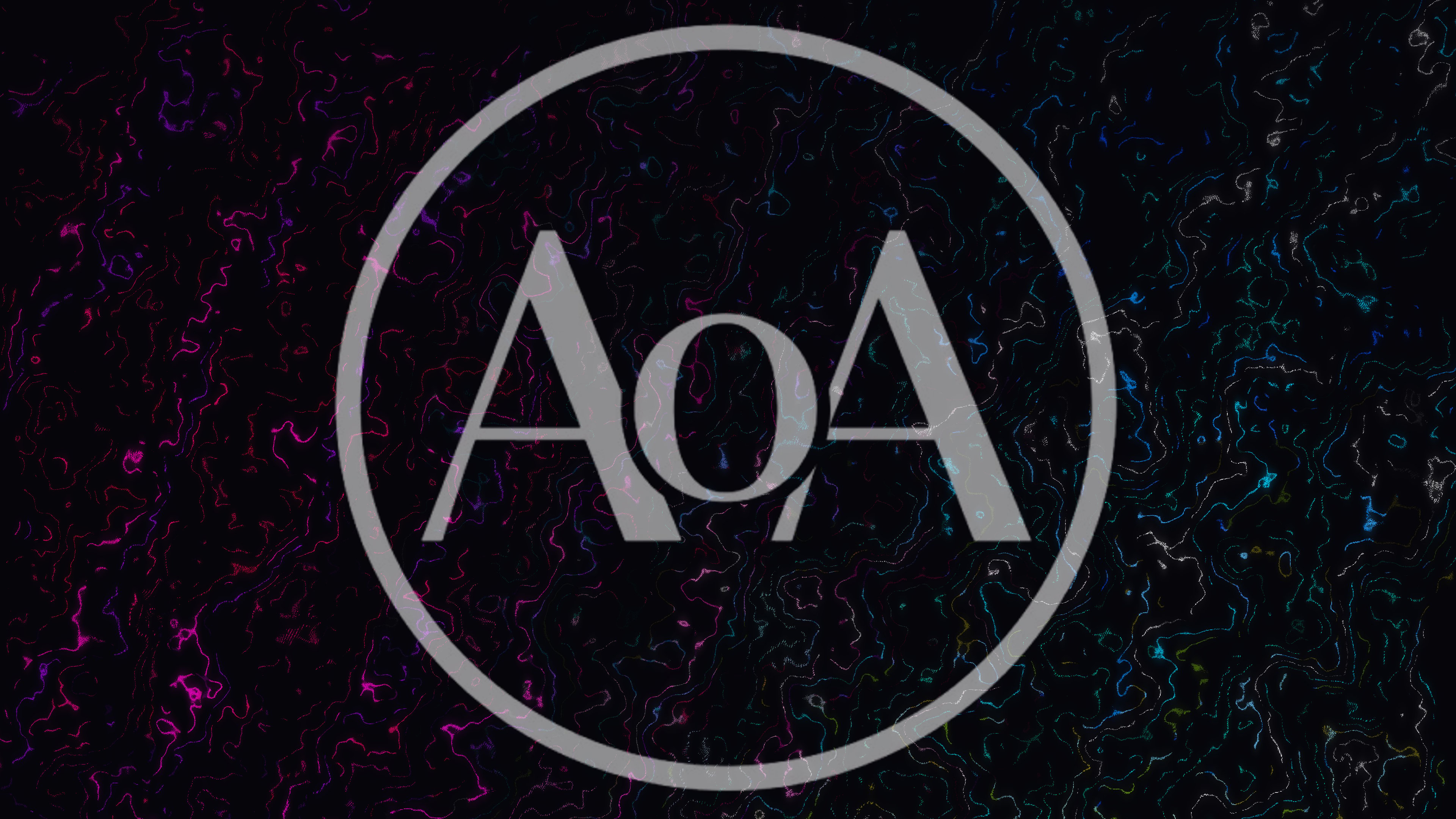 Abstract Neon Wavy Lines Digital Background