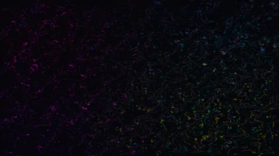 Abstract Digital Noise Texture With Colorful Glowing Lines