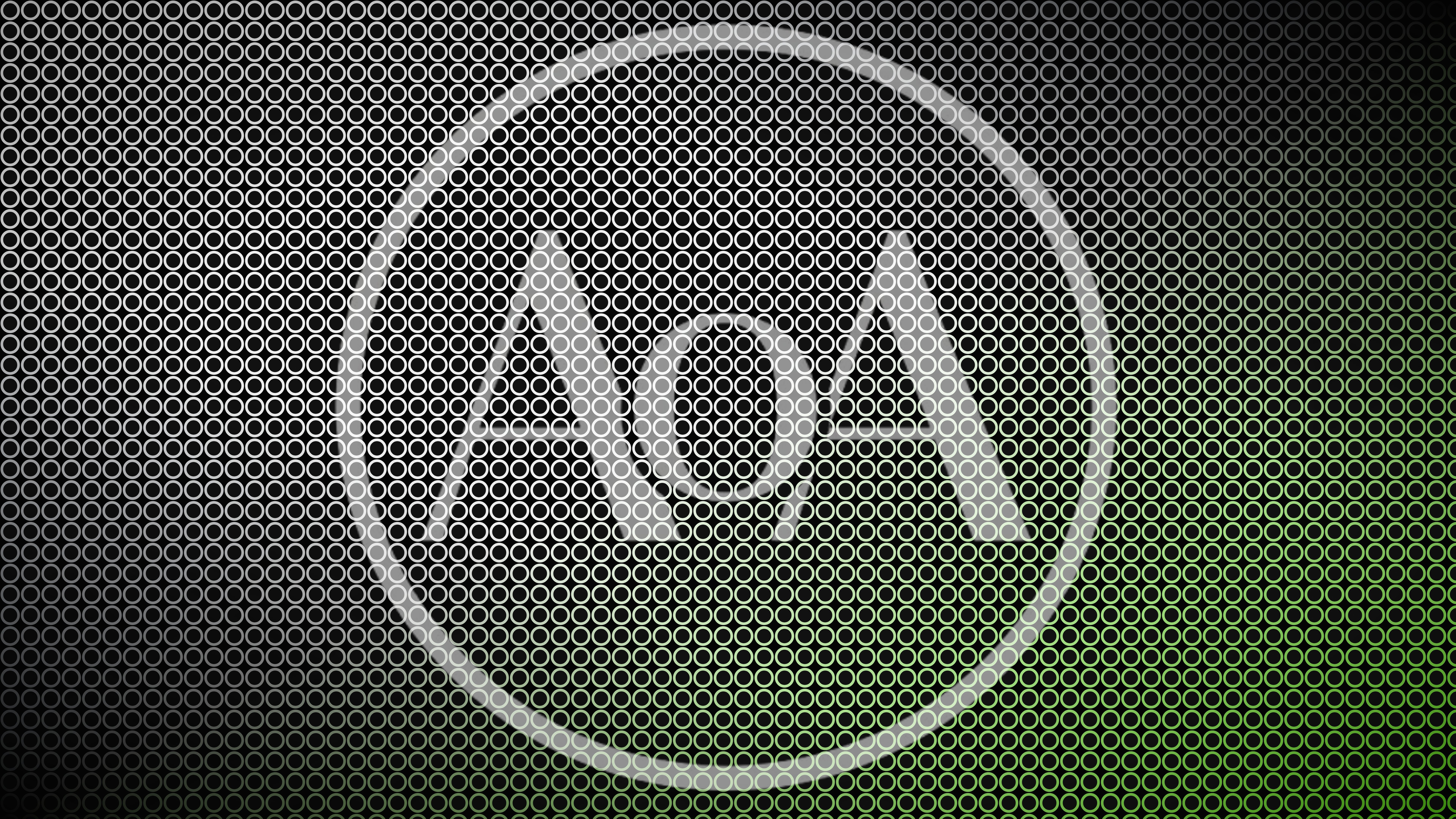 Abstract Metal Mesh Texture With Green Gradient Lighting