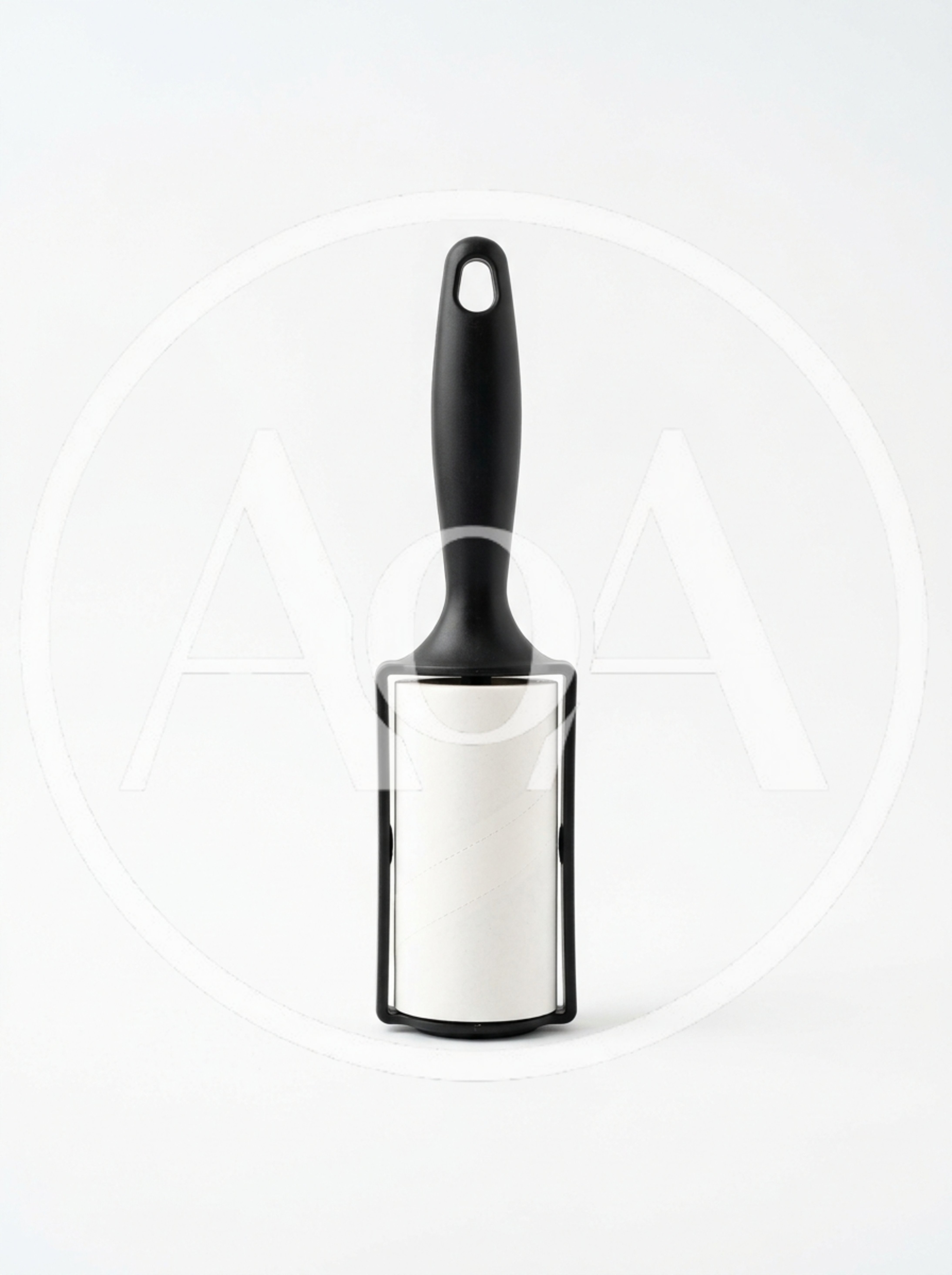 Lint Roller With Adhesive Paper On White Background