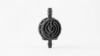 Black Plastic Drip Irrigation Emitter Component
