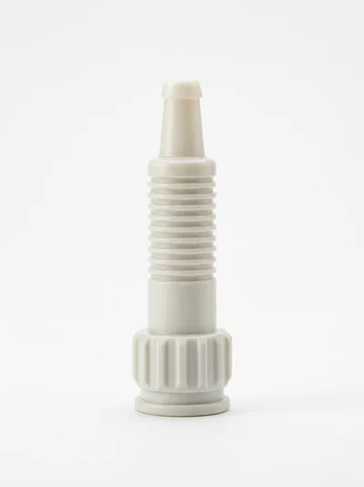 Plastic Hose Nozzle Attachment On White Background