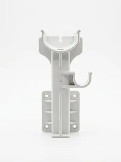 White Plastic Wall Mount Bracket for Pipe