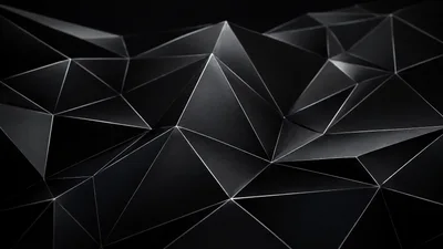 Abstract Geometric Low Poly Dark Background