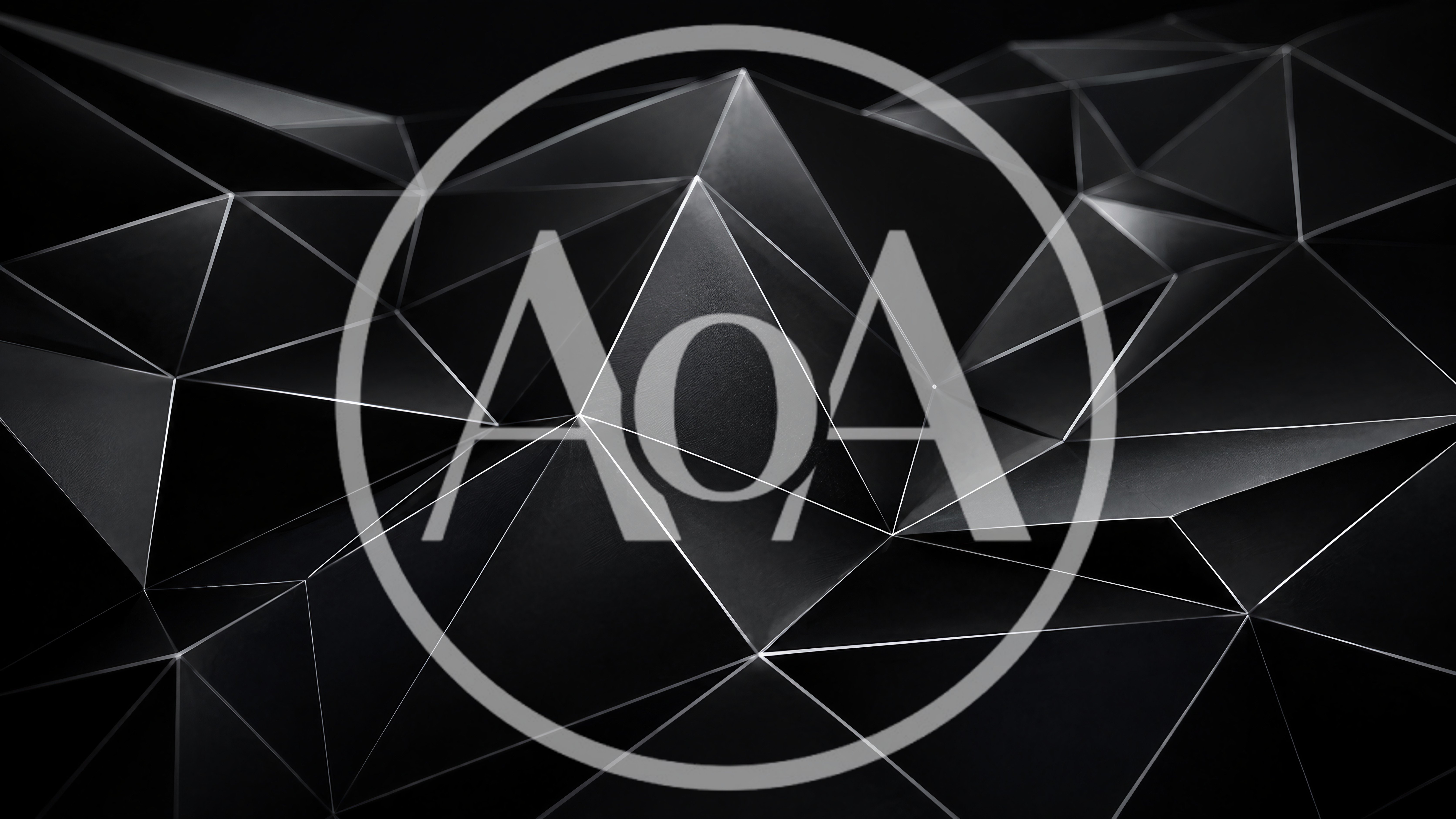 Abstract Geometric Low Poly Dark Background