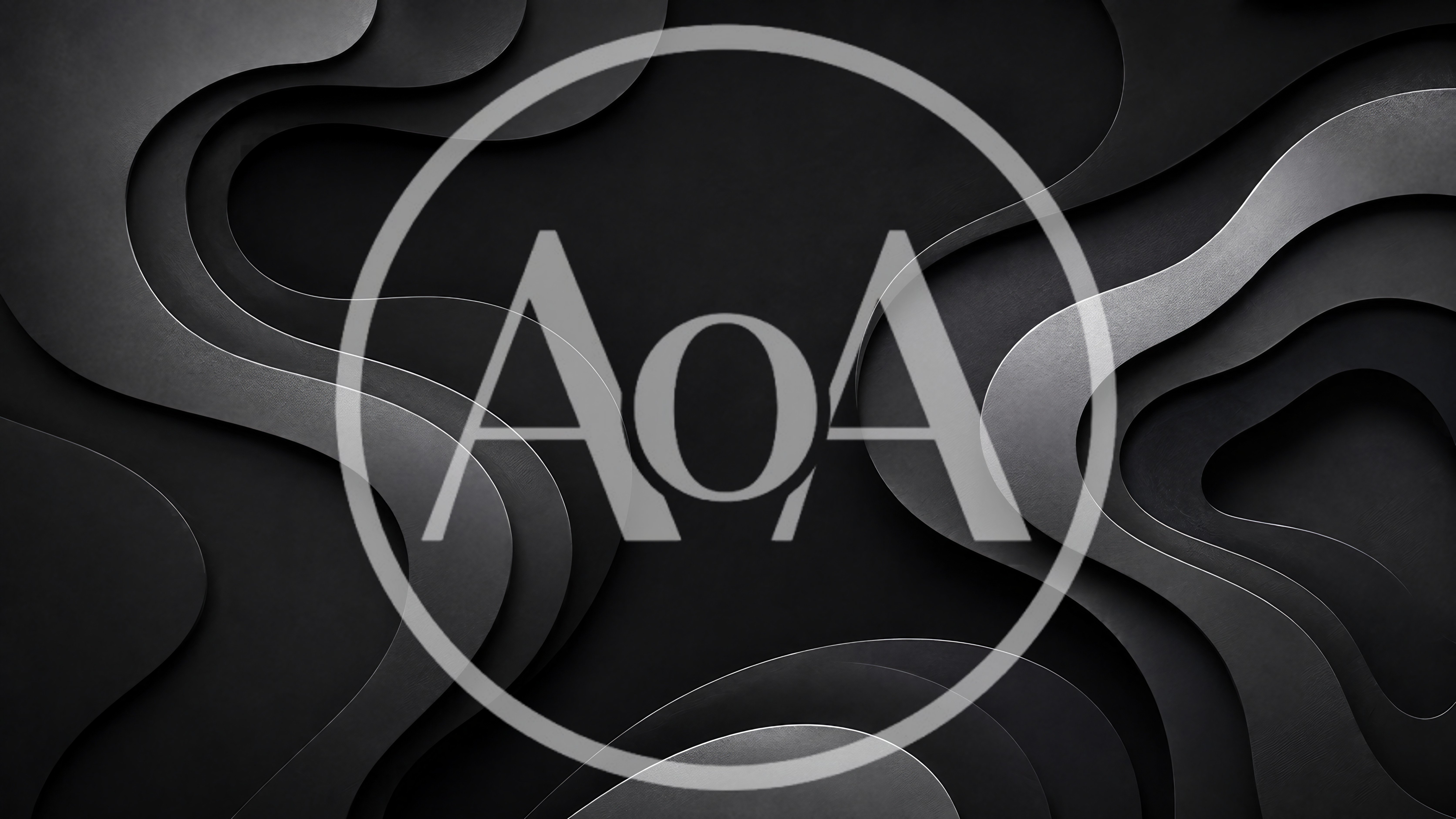 Abstract Dark Grey Wavy Layered Paper Cut Background