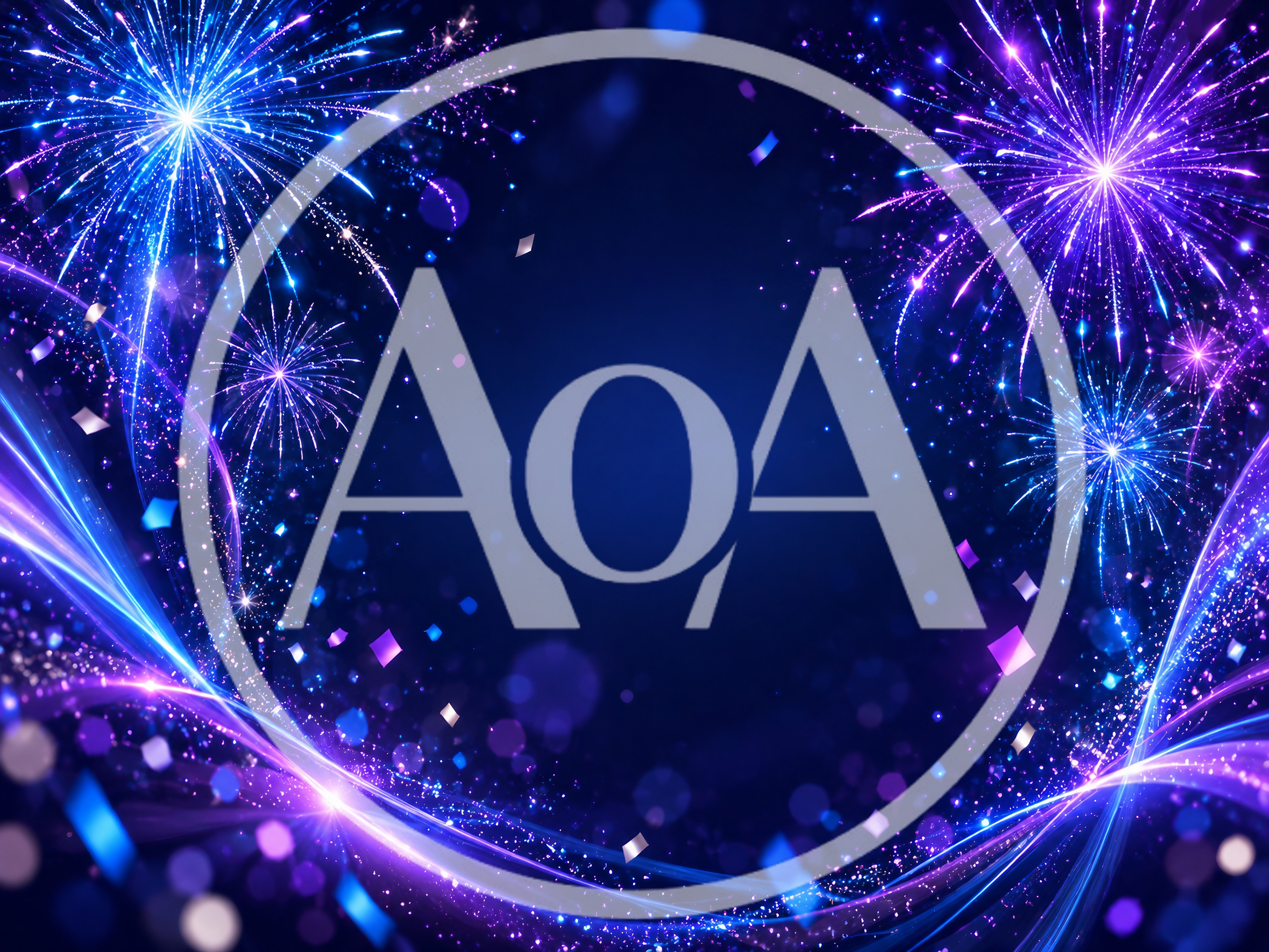 Festive Blue And Purple Fireworks Celebration Background