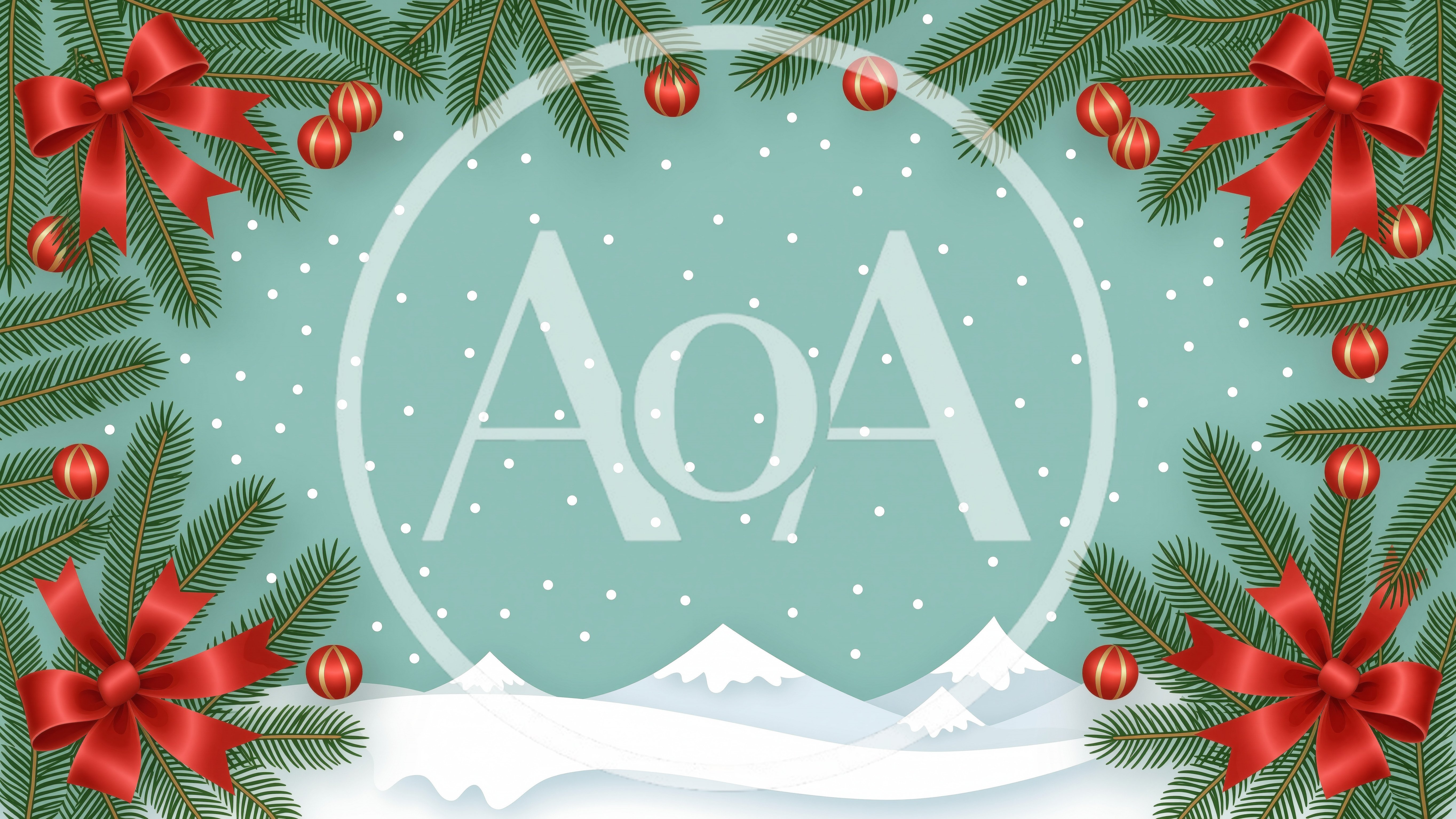 Christmas Holiday Frame With Pine Branches And Red Bows
