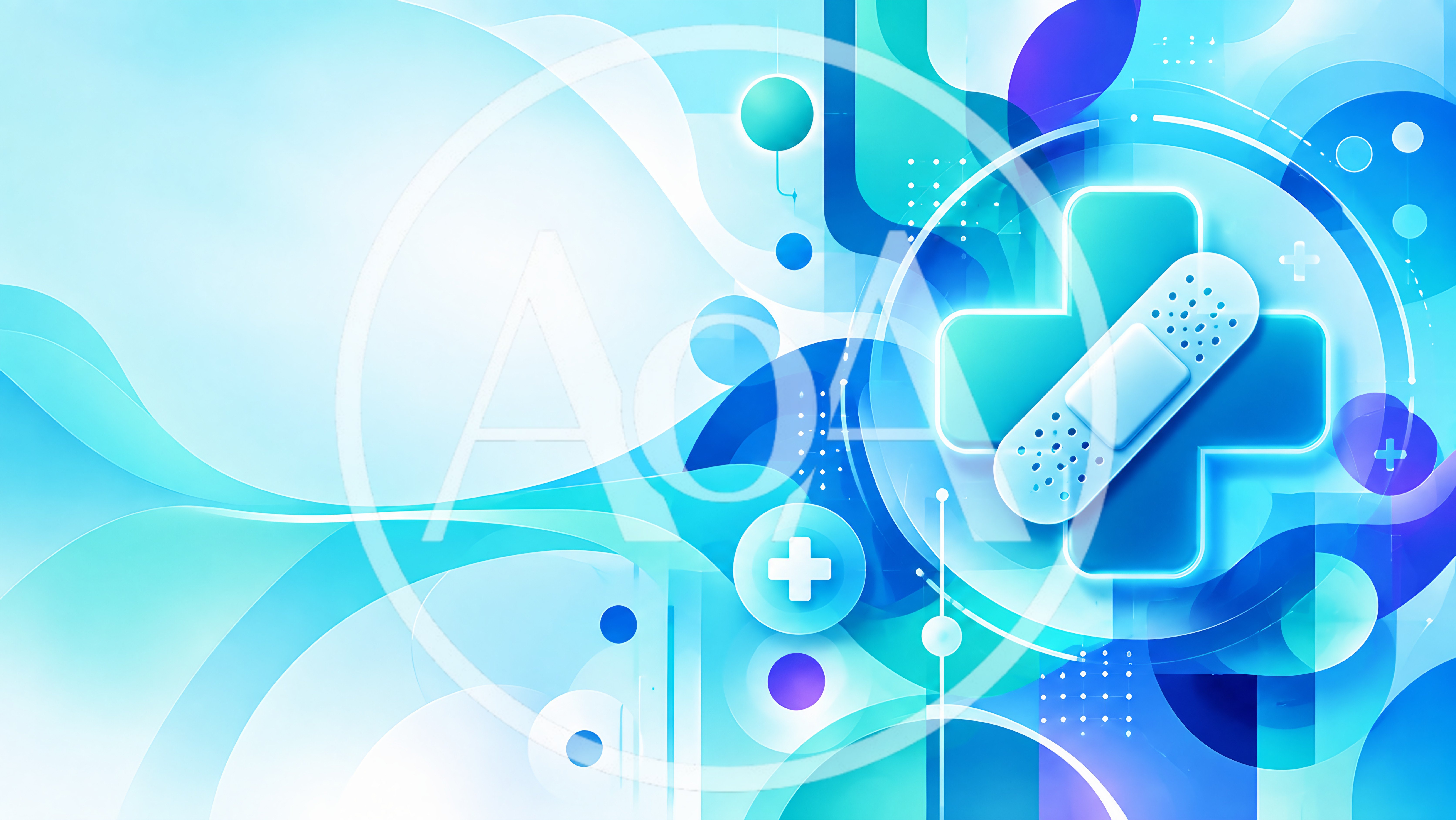 Abstract Medical Background With Cross And Adhesive Bandage