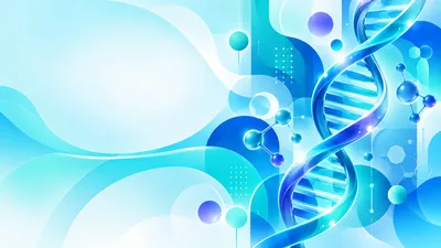 Abstract DNA Helix Science Background