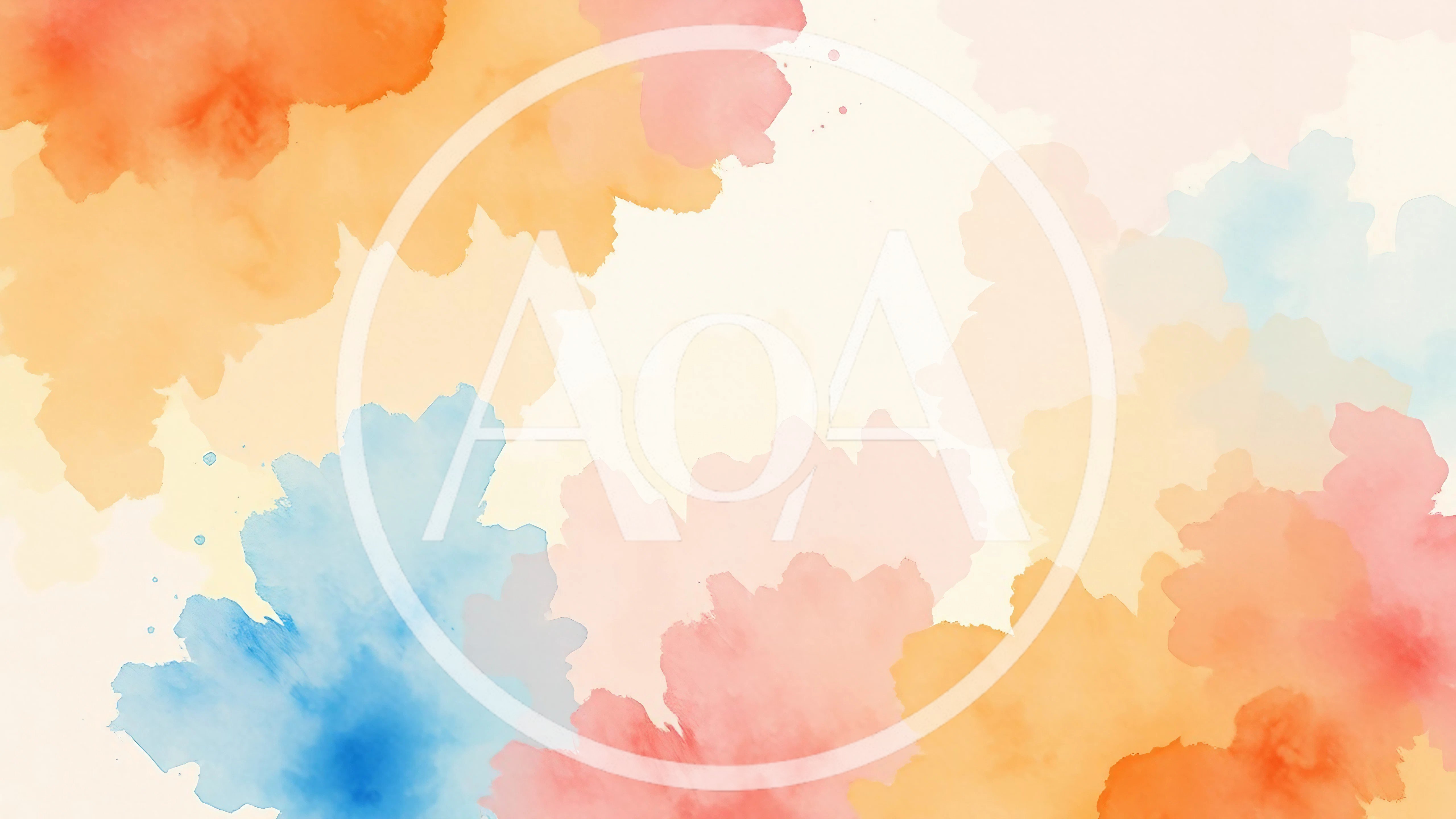 Abstract Watercolor Background With Soft Pastel Color Washes