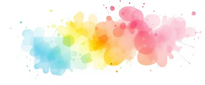 Abstract Watercolor Rainbow Splash Background