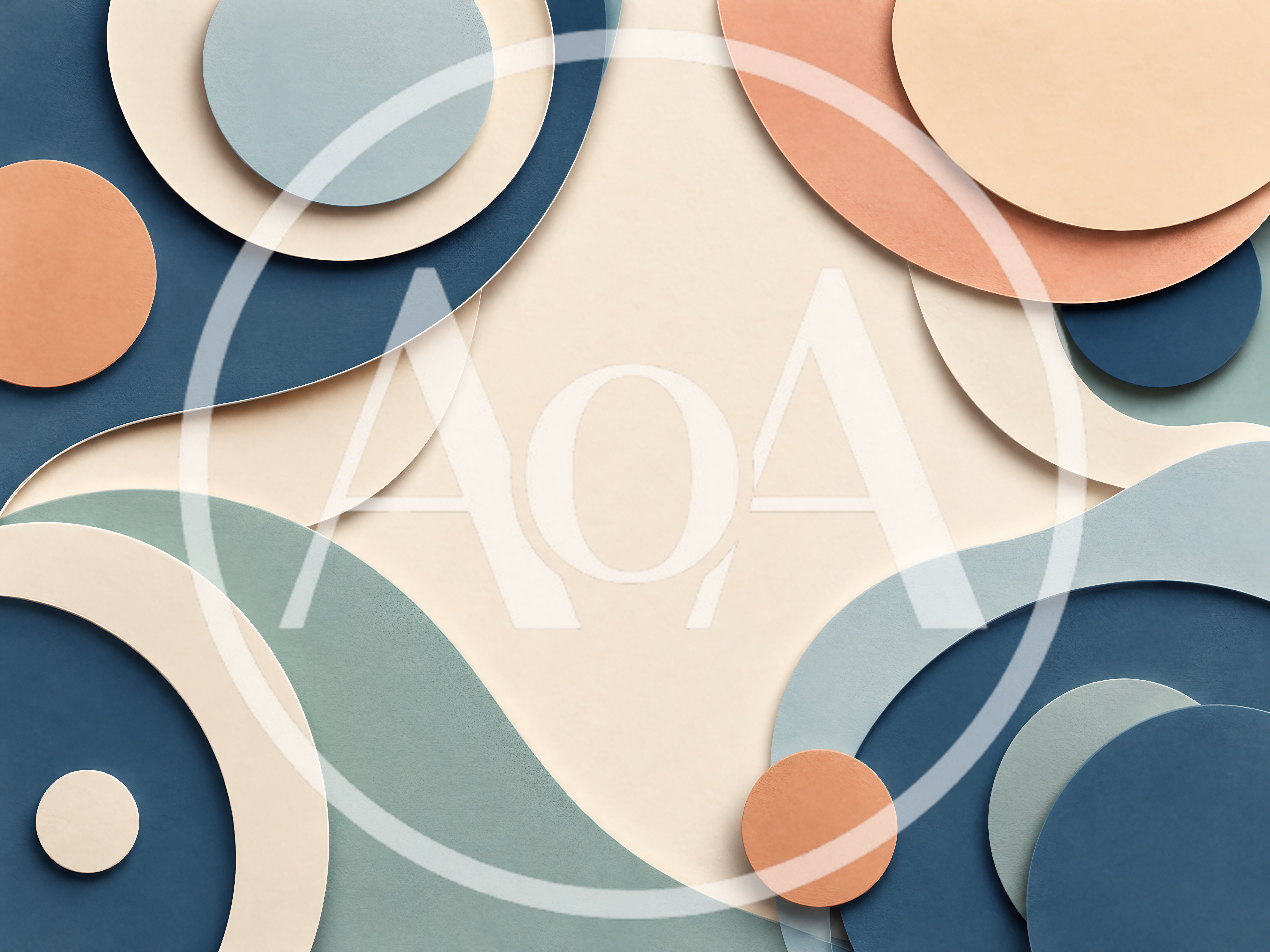 Abstract Paper Cutout Background With Geometric Shapes