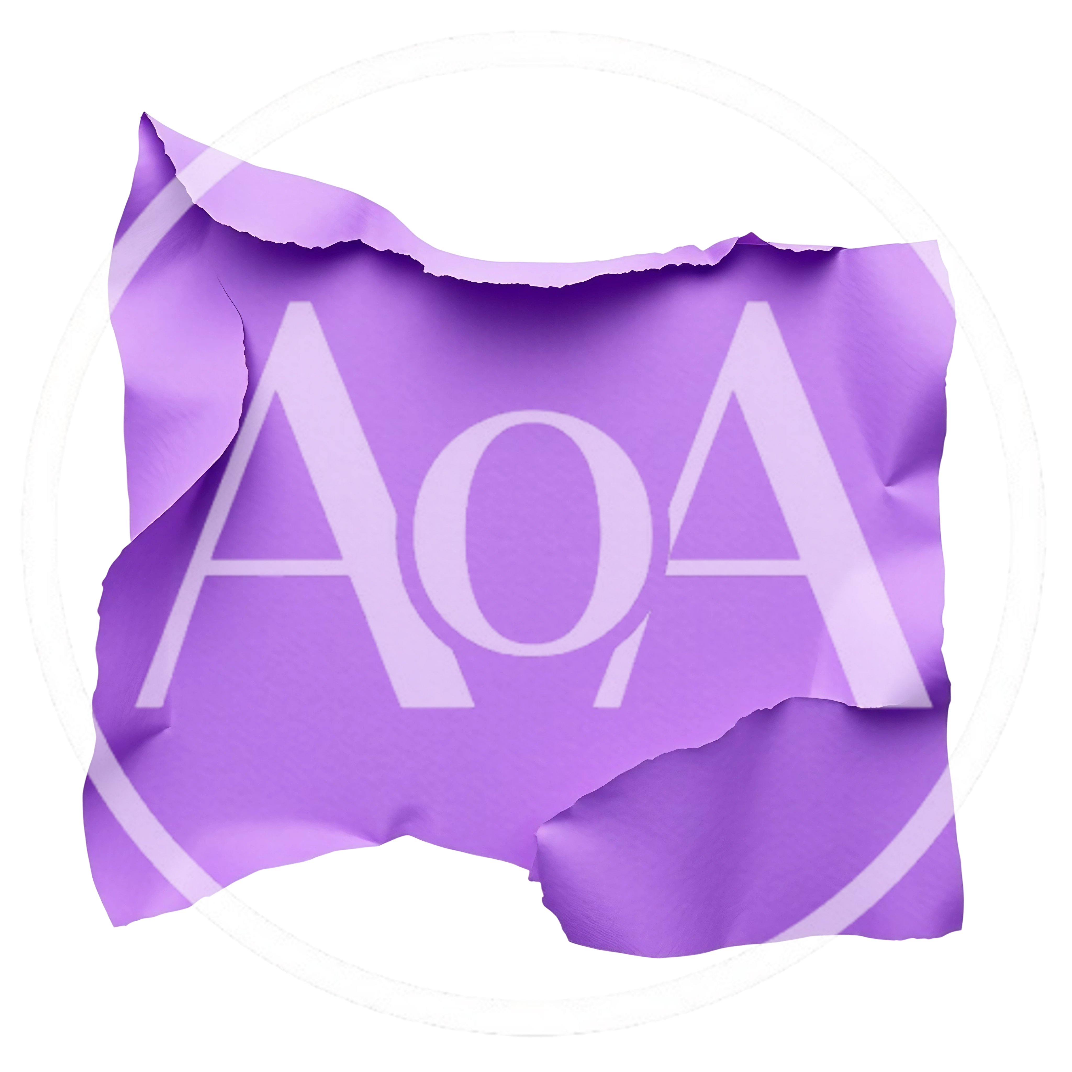 Purple Paper Sheet With Torn Edges