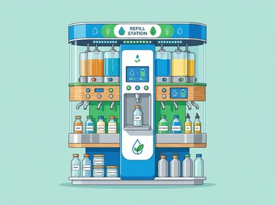 Automated Eco Friendly Refill Station For Household Products