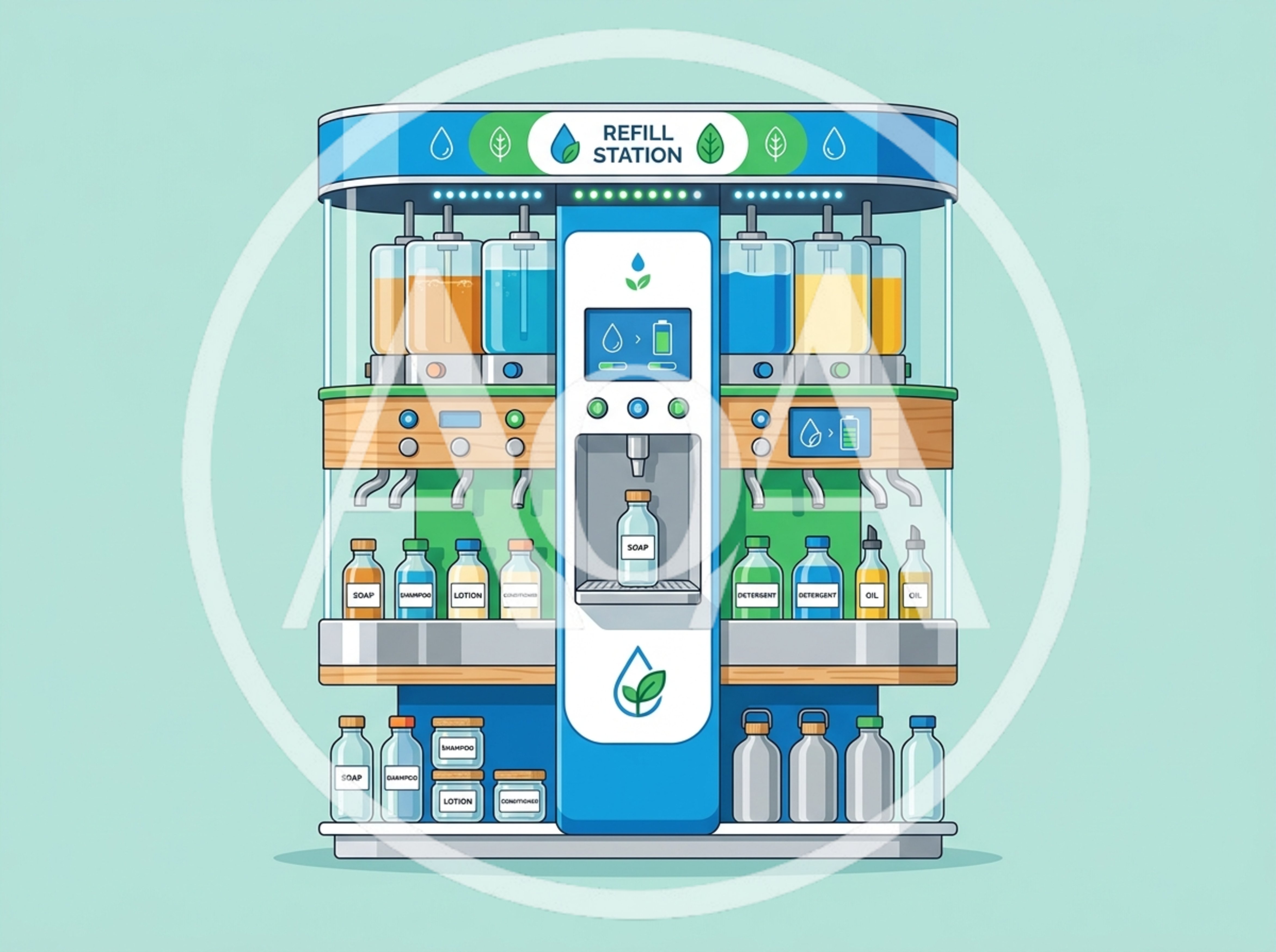 Automated Eco Friendly Refill Station For Household Products