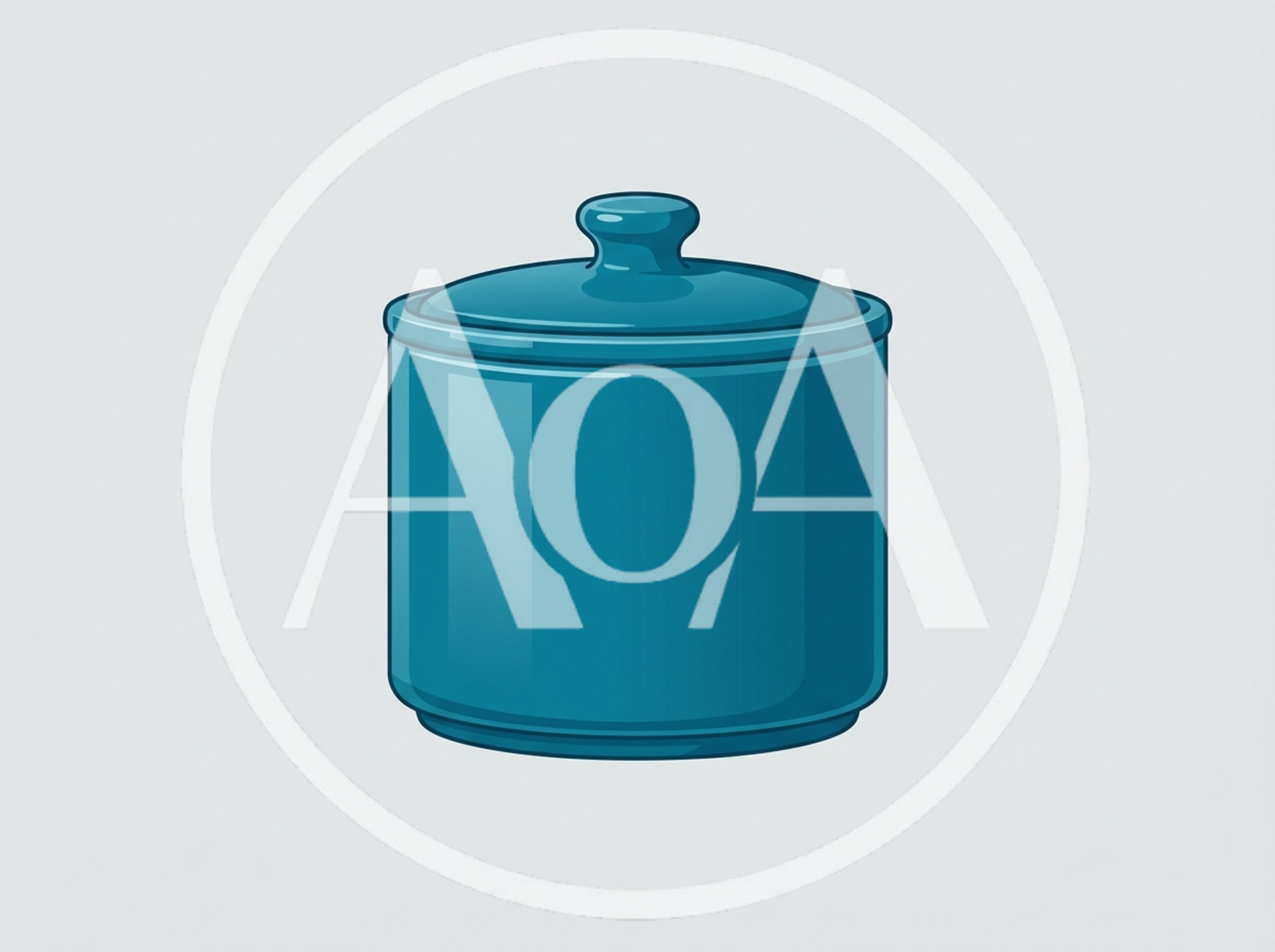 Blue Ceramic Kitchen Canister With Lid