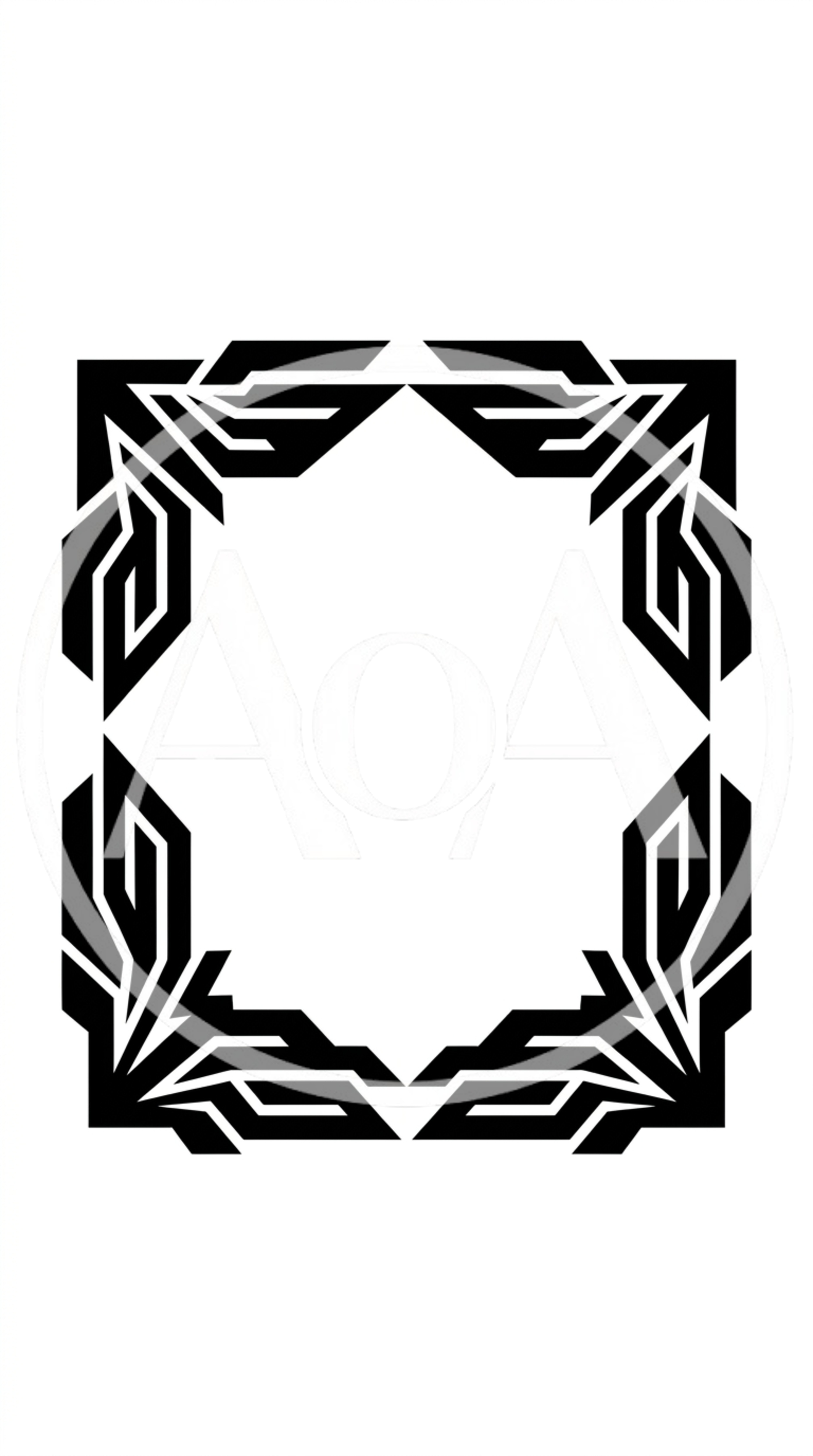 Abstract Geometric Decorative Border Frame Design