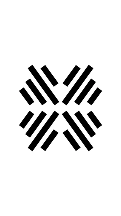 Abstract Geometric Pattern With Four Symmetrical Bar Clusters