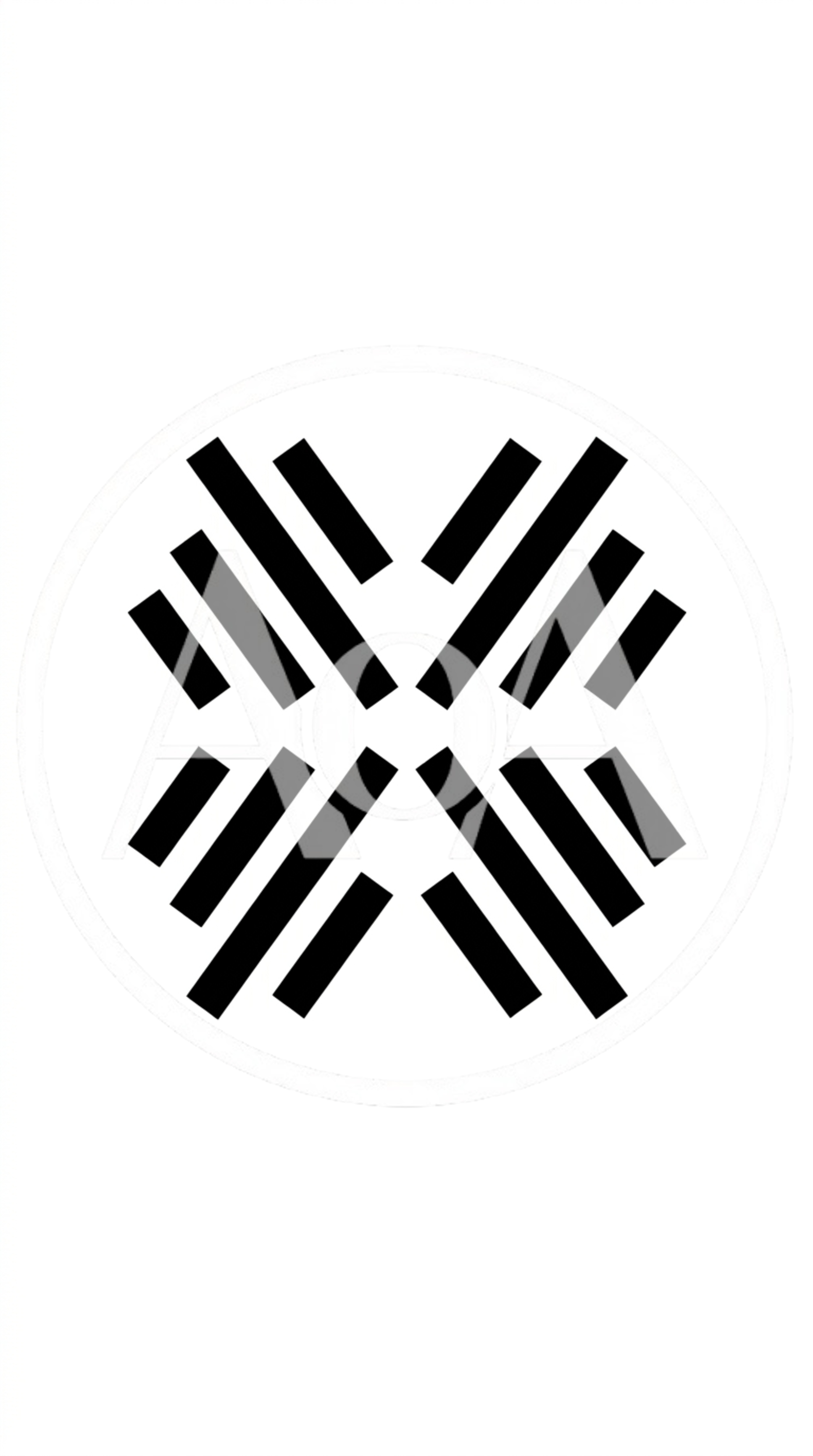 Abstract Geometric Pattern With Four Symmetrical Bar Clusters