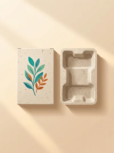 Eco Friendly Paper Packaging Box Mockup
