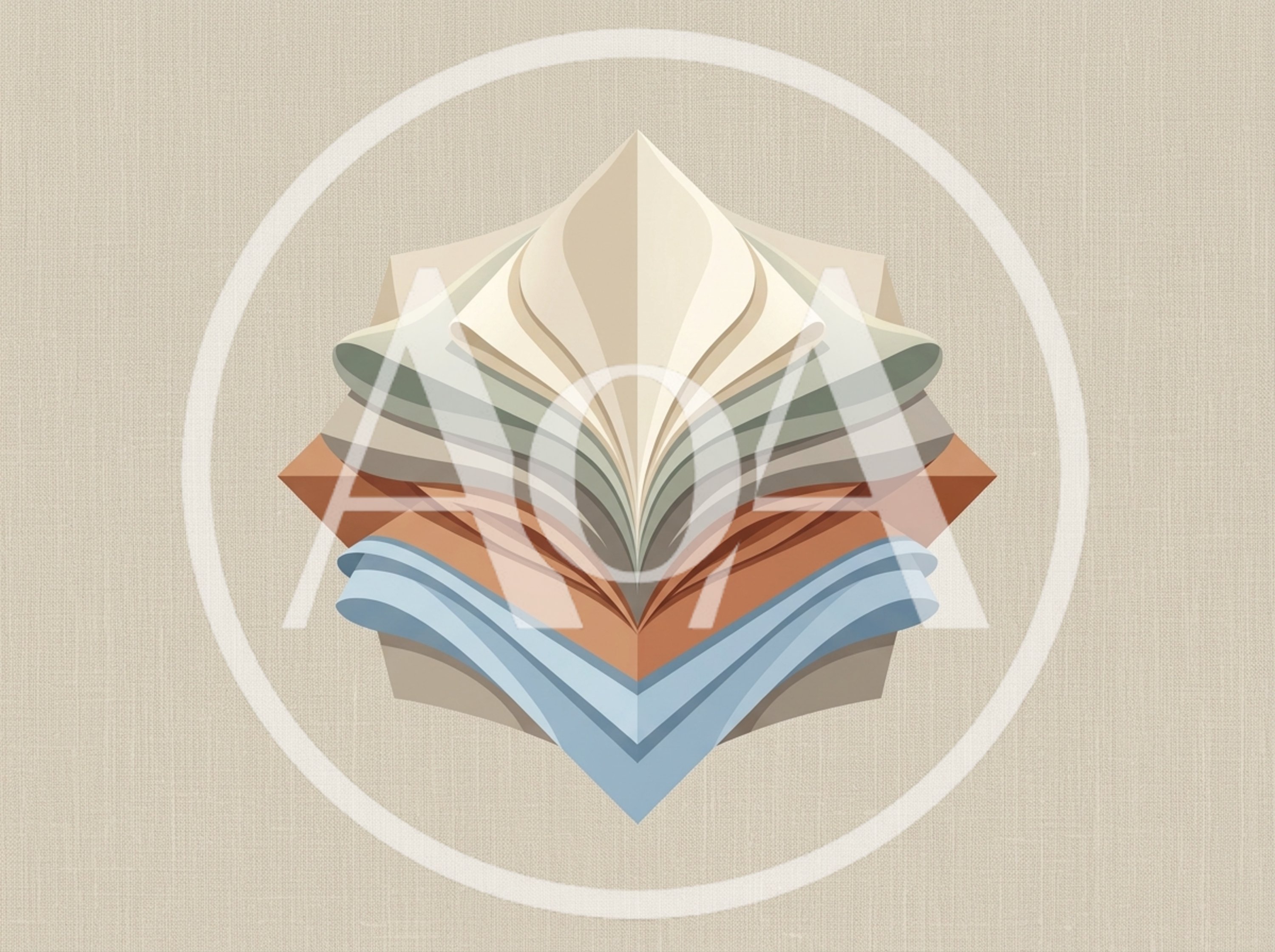 Abstract Geometric Paper Layers Illustration