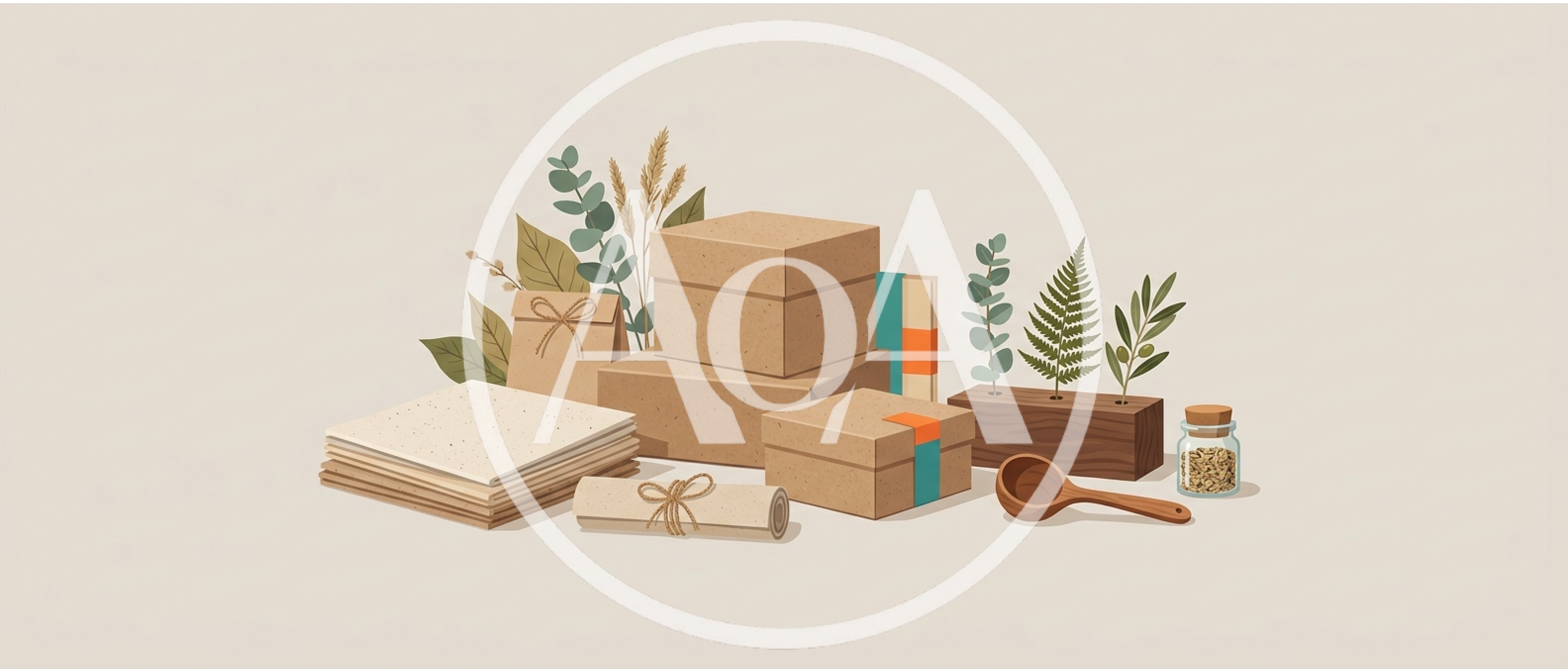 Eco Friendly Sustainable Packaging And Natural Decor Elements