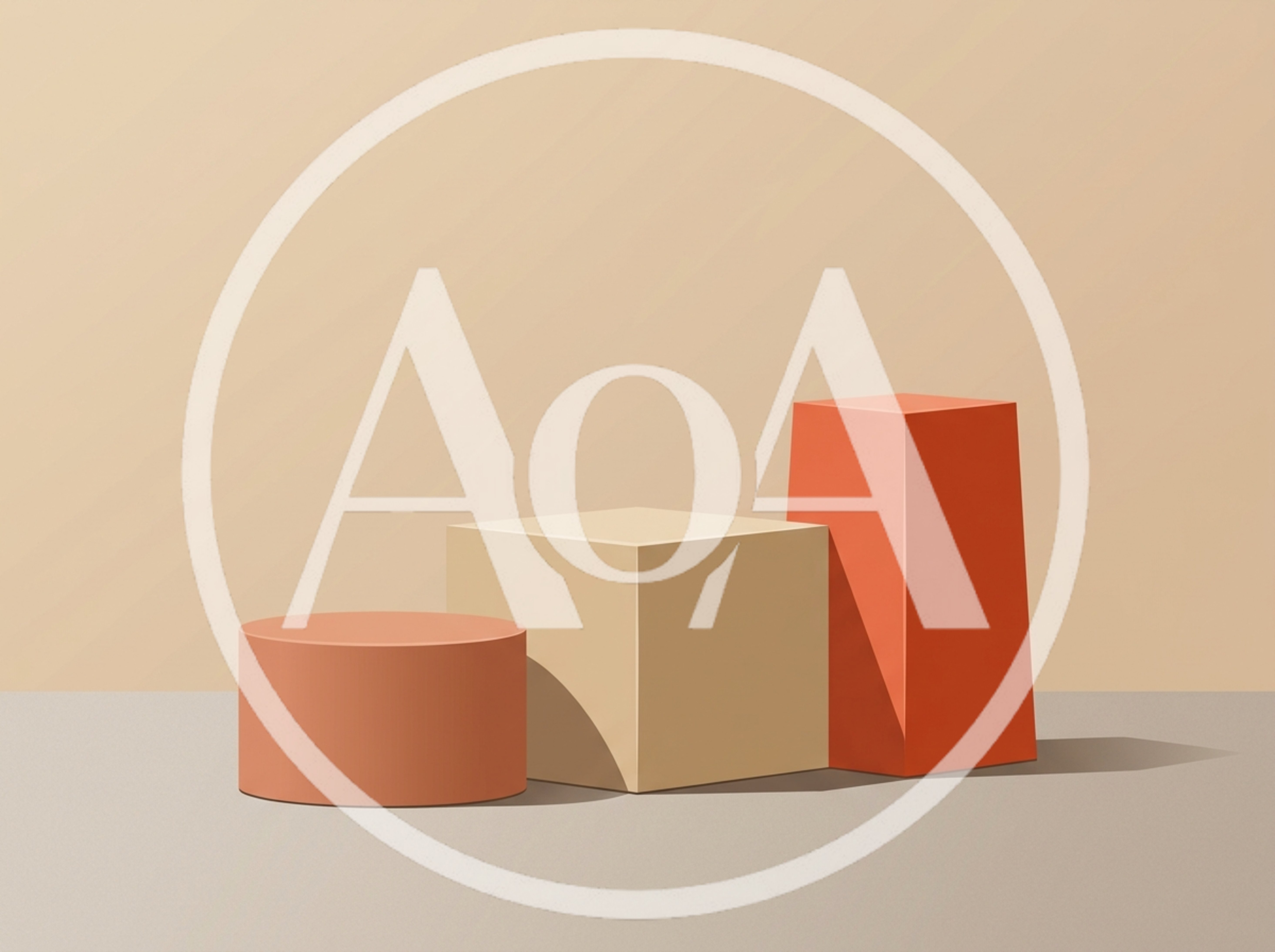 Minimalist Geometric Product Display Podiums