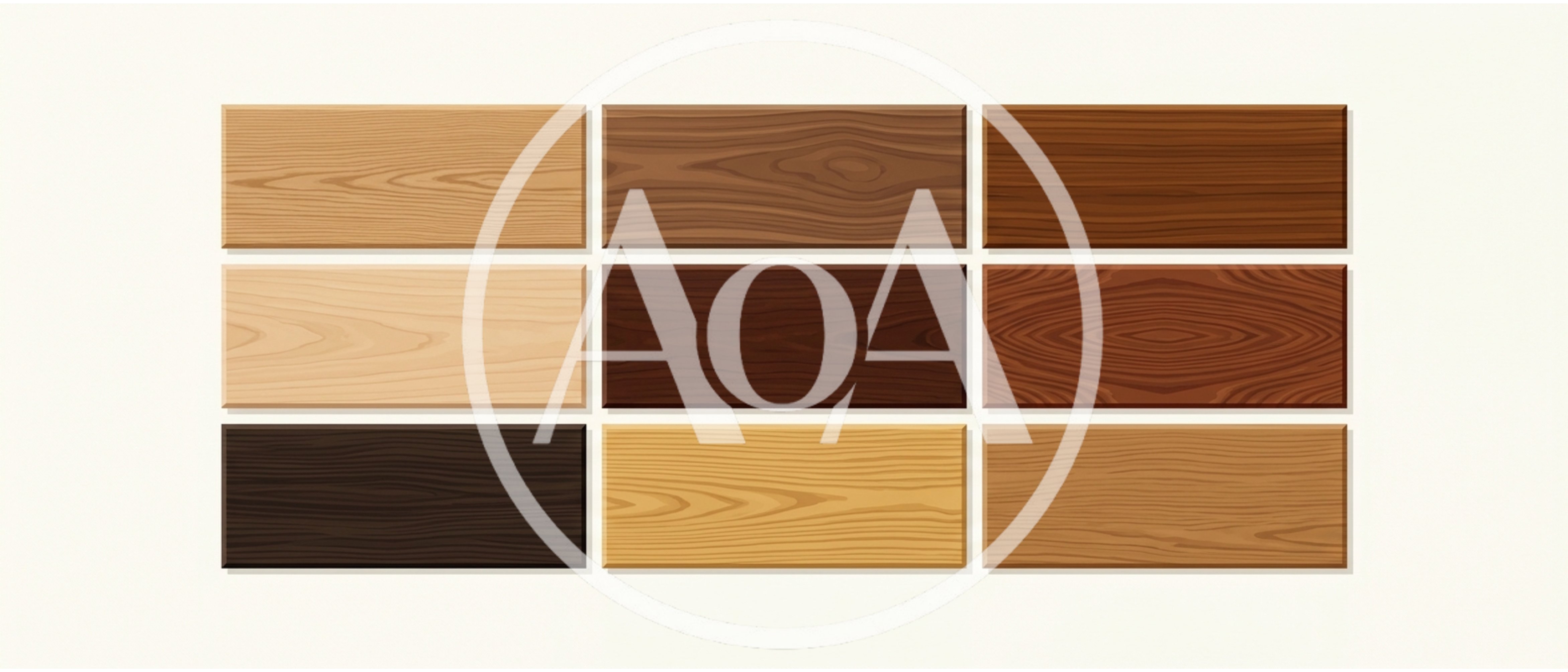 Set Of Nine Different Wooden Texture Planks