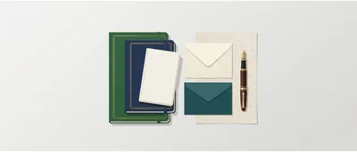 Stationery Set With Notebooks Envelopes And Fountain Pen